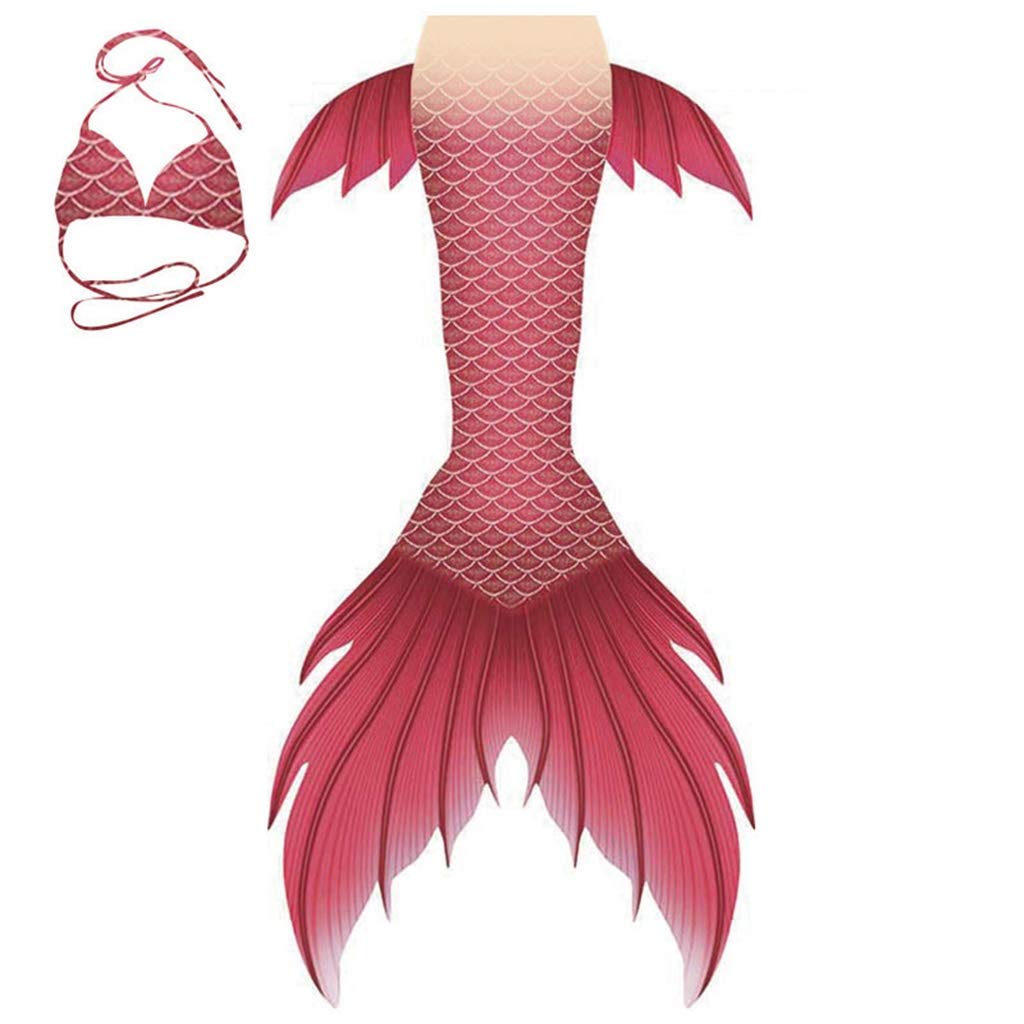 Sparkly Mermaid Tail Swimsuit for Girls with Monofin - Shimmering Swimwear for Pool, Beach & Underwater Play | Style 3 | Perfect for Swimming, Dress-Up & Fantasy Play