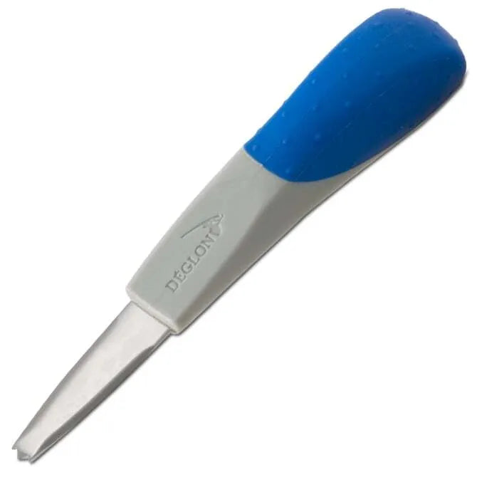 Premium 3-Teeth Anti-Slip Handle Oyster Knife - Professional Stainless Steel Shucking Tool for Fresh Oysters, Clams & Seafood - Perfect for Home Kitchens, Restaurants & Beachside BBQs