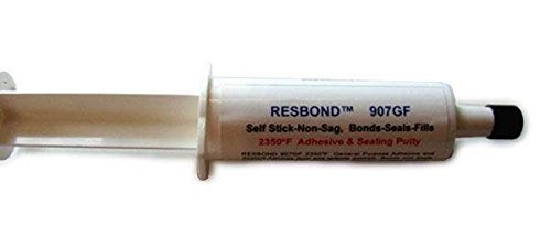 Hearth Products Controls (HPC) High Heat Adhesive for Fire Brick Panels (838) - 8 oz Fireplace Sealant - Perfect for Fireplace Repairs, Masonry Bonding & Wood Stove Installations