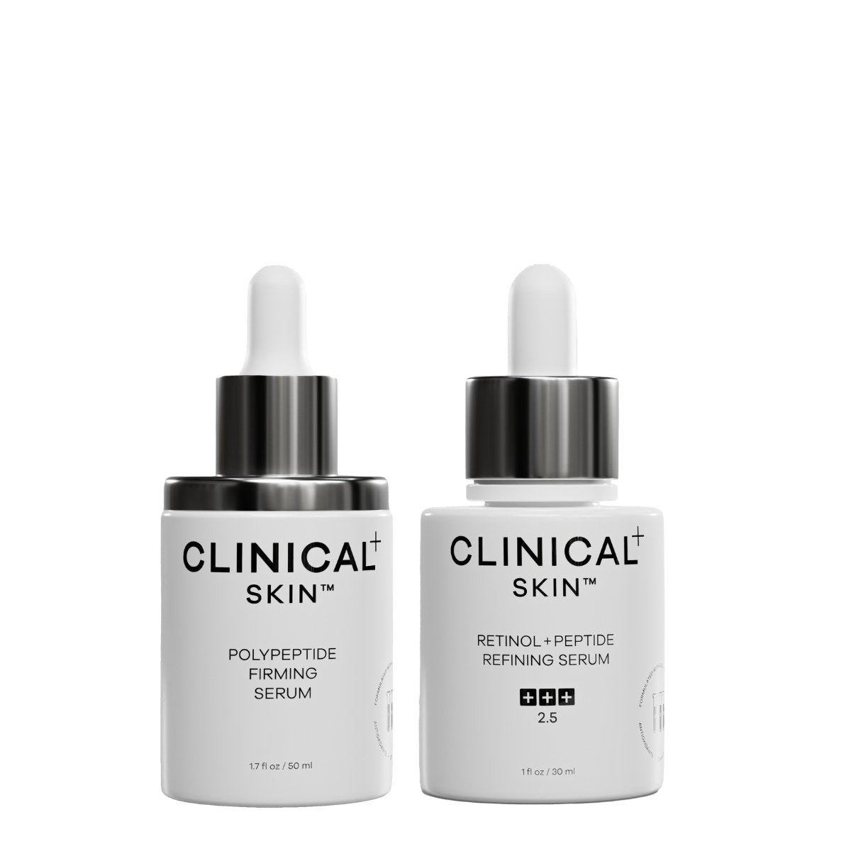 Clinical Skin Advanced Skin Firming & Refining Duo - Anti-Aging Face Cream & Serum Set for Wrinkles & Fine Lines - Perfect for Night Routine & Daily Skincare Regimen