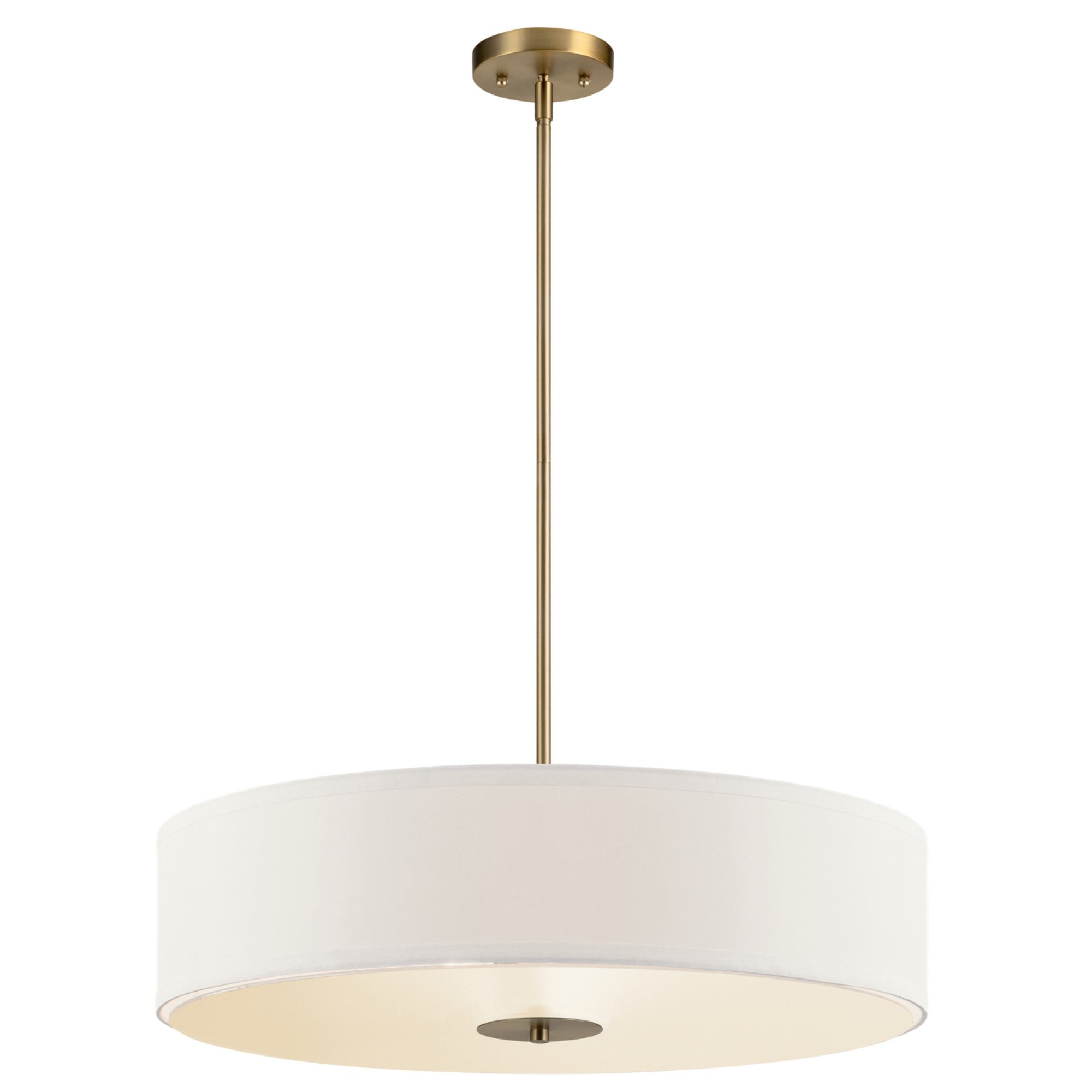 24-Inch 3-Light Convertible Pendant/Semi-Flush Mount Ceiling Light Fixture - Classic Bronze Finish - Perfect for Dining Room, Kitchen Island, or Entryway Lighting