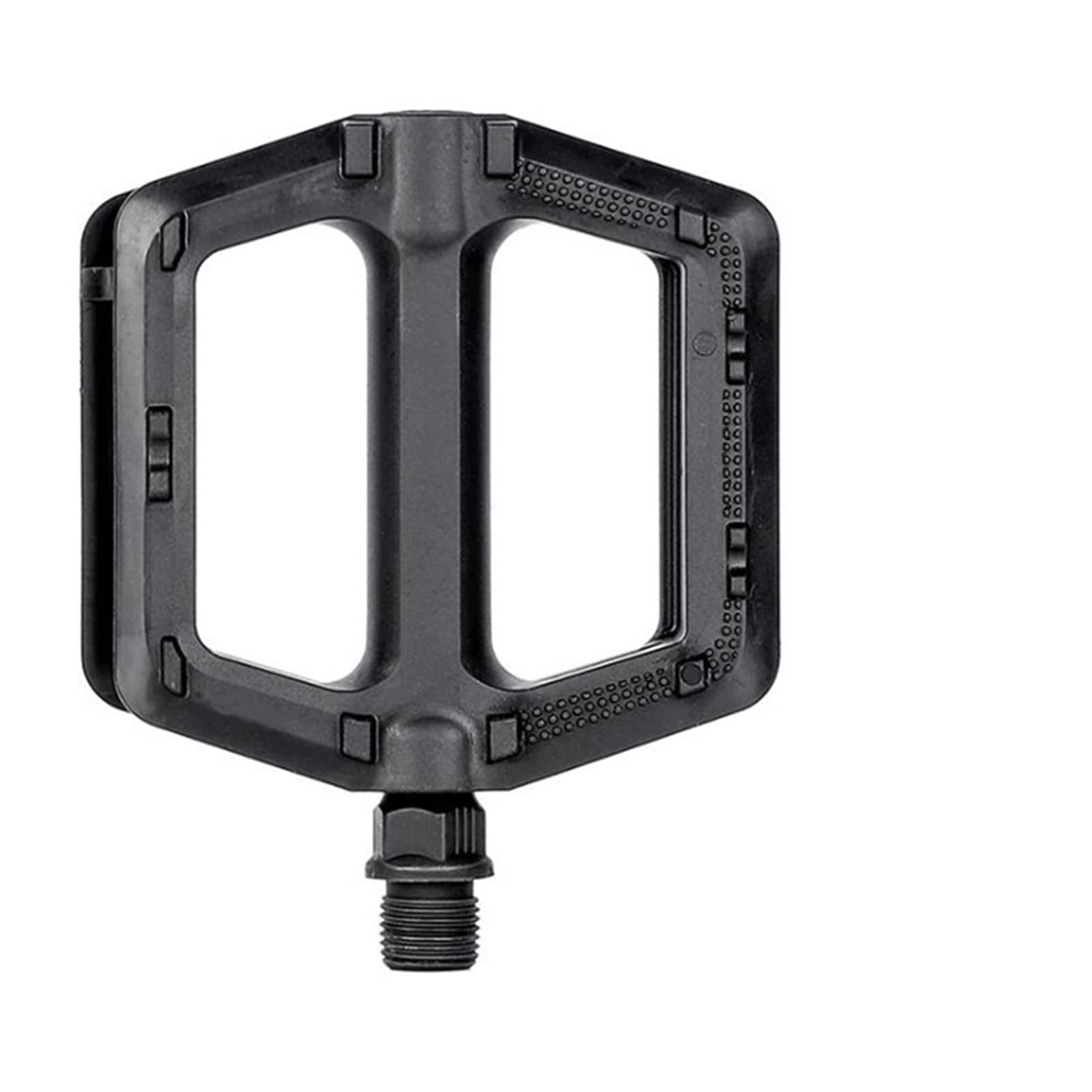 NIKASO 1 Pair Plastic Bike Pedals - Lightweight Double-Sided Road & Mountain Bicycle Pedals - Compatible with Most Bikes - Perfect for Commuting, Exercise & Outdoor Cycling Adventures
