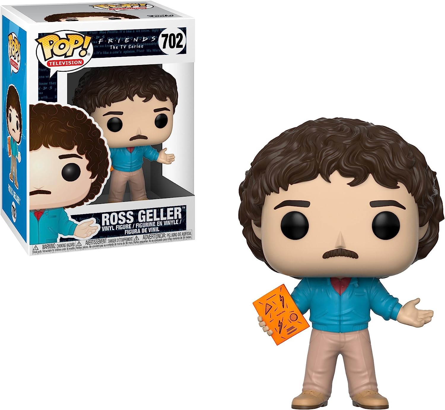 Friends TV Series Ross Geller #702 Action Figure - Officially Licensed Collectible for Fans, Gift for Sitcom Lovers, Perfect for Display in Home or Office