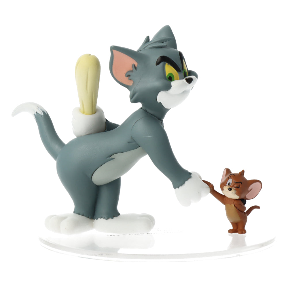 Tom & Jerry Collectible Figurine - Tom with Club & Jerry with Bomb - Perfect for Home Decor, Office Display, and Cartoon Lovers Gift