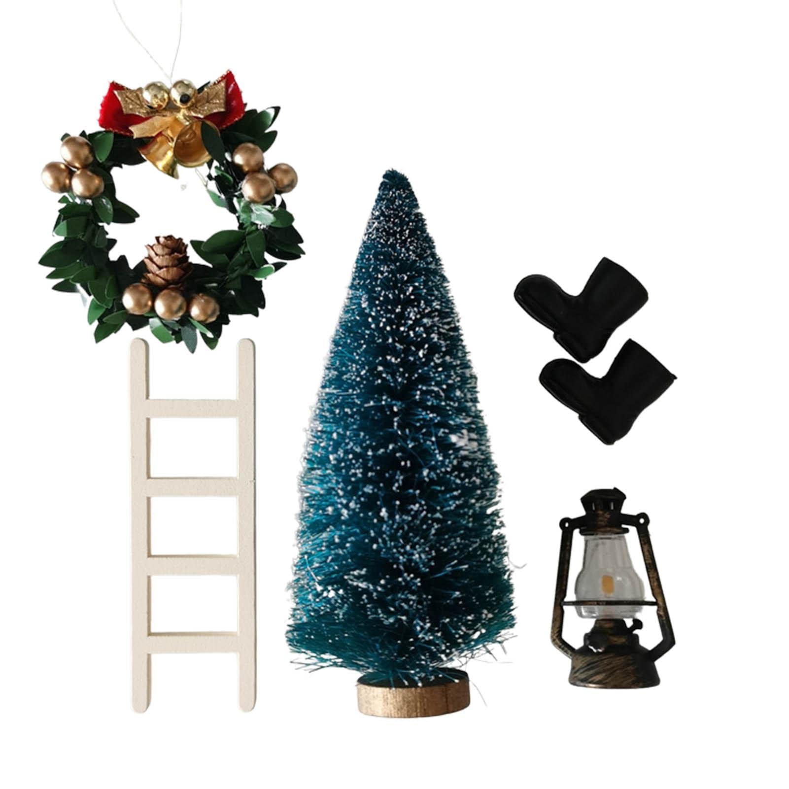 Miniature Dollhouse Elf Set - DIY Christmas Decor & Kids Gift for Garden Play