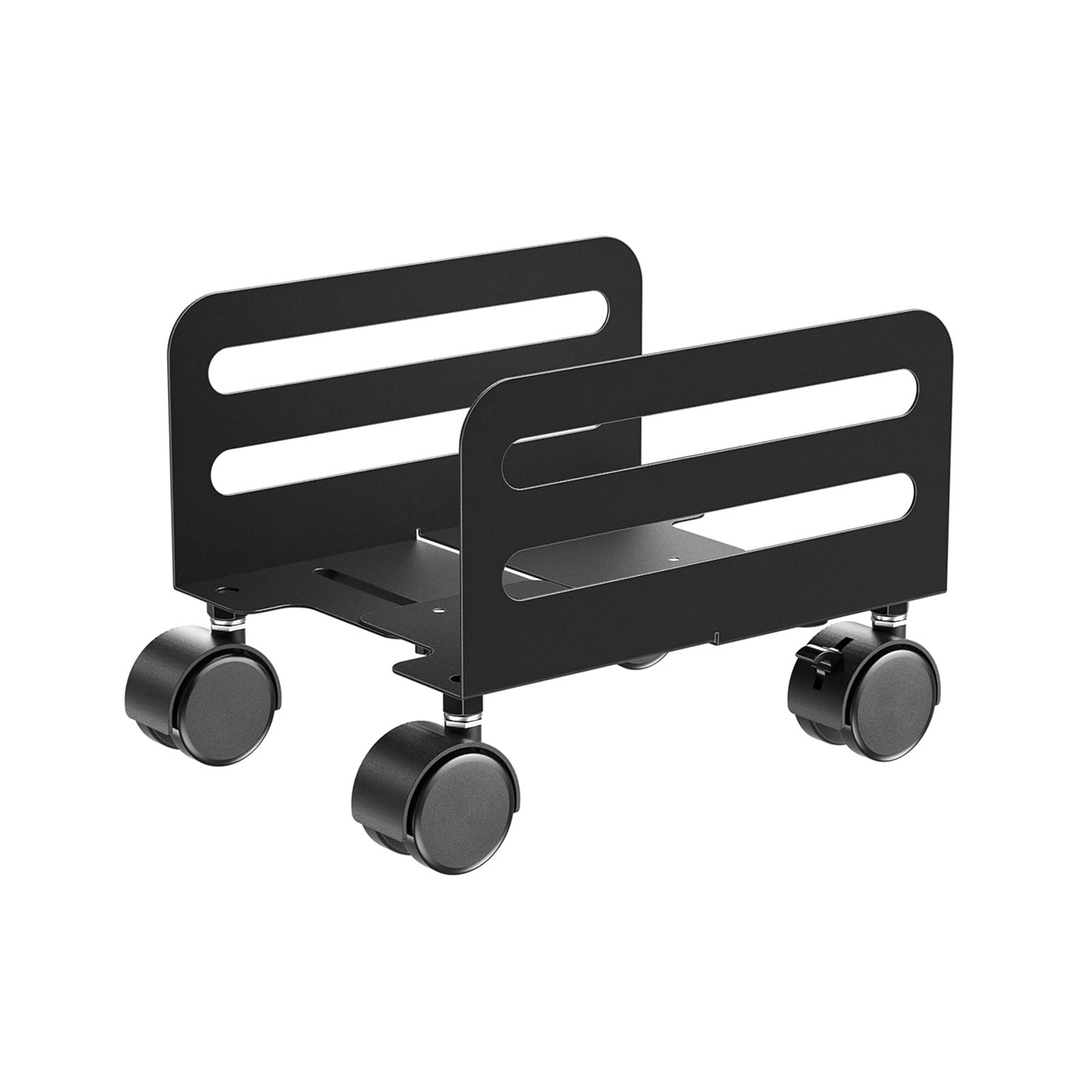 Adjustable Rolling CPU Stand with Locking Casters - Secure Mobile Computer Tower Holder for Desktop PC - Ideal for Office, Gaming & Home Workspace Organization (Color: A)