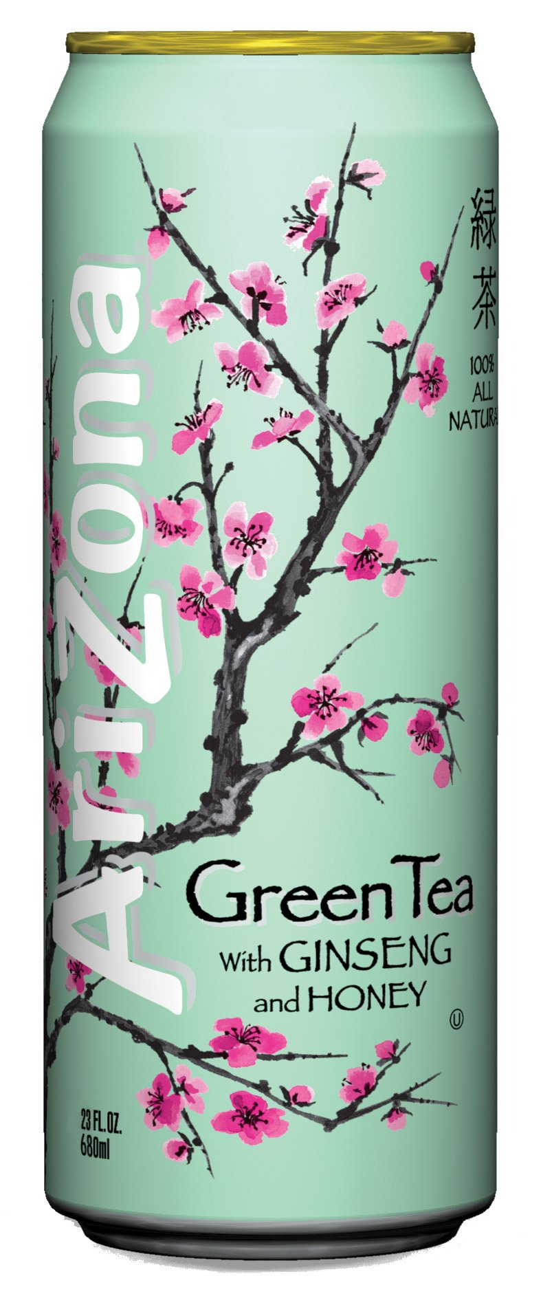 Arizona Green Tea 23-Ounce Cans, Pack of 24 | Refreshing Iced Tea Beverage | Perfect for Parties, Picnics & Office Break Rooms
