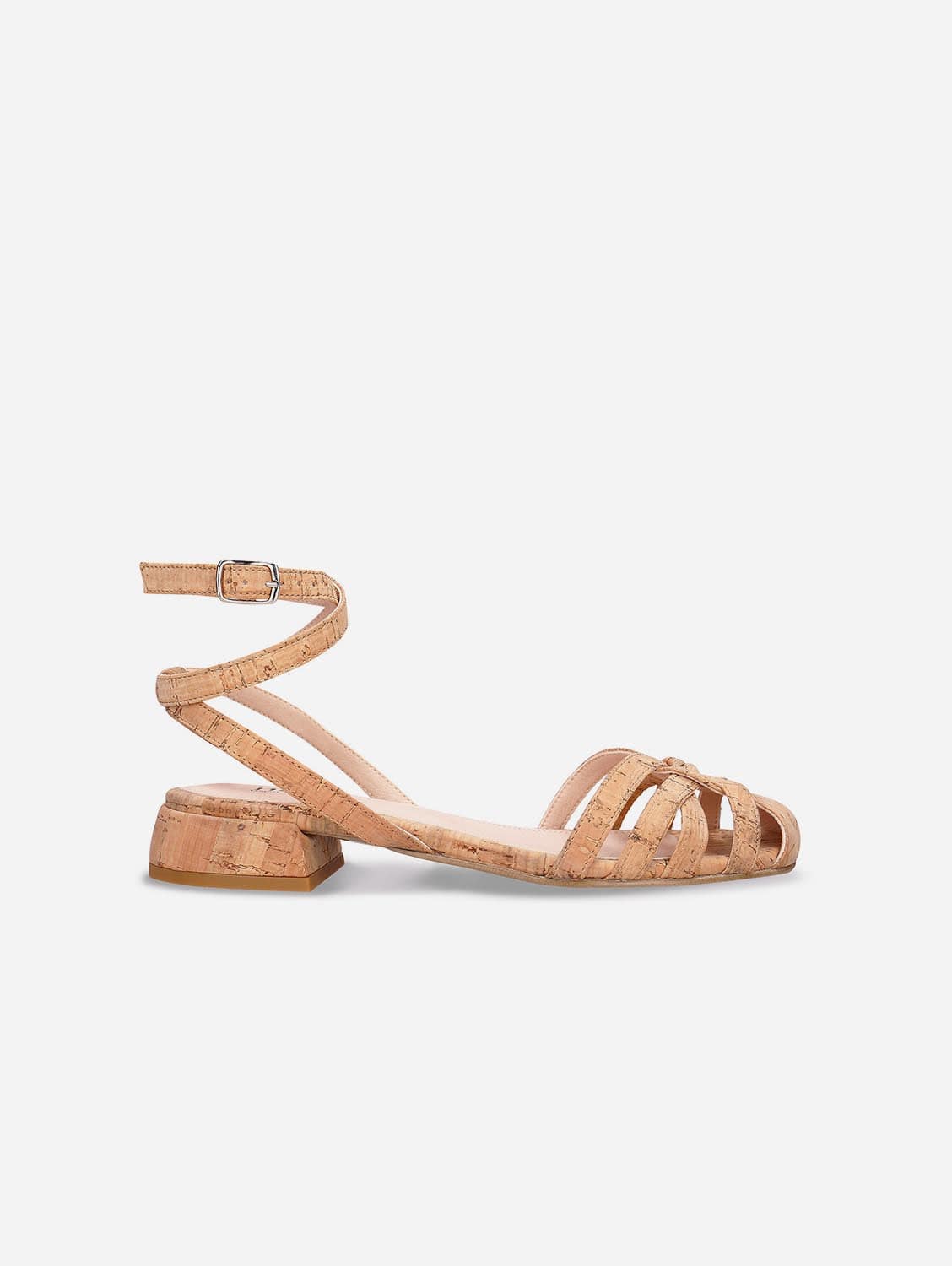Sustainable Cork Vegan Sandals for Women | Eco-Friendly Brown Comfortable Summer Walking Shoes | Perfect for Beach, Travel & Casual Outfits