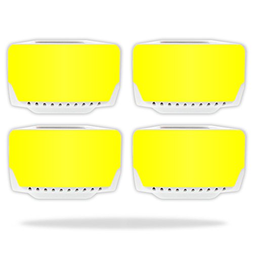 MightySkins Compatible with Blade Chroma Battery (4 Pack) - Durable Wrap Cover Sticker Skins in Solid Yellow - Perfect for Drone Battery Protection and Customization