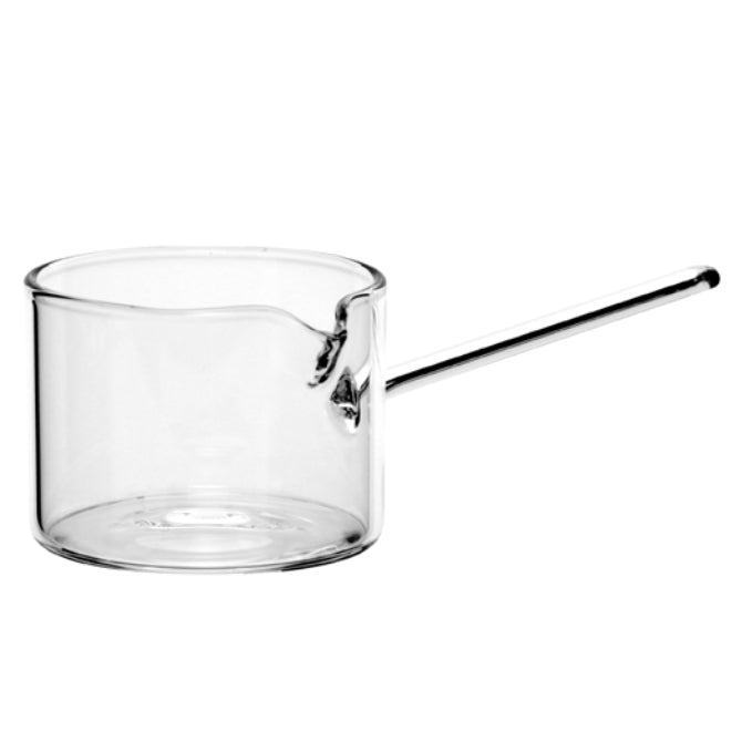 Premium Borosilicate Glass Sauce Pan - Heat-Resistant & Durable for Cooking, Baking & Serving - Perfect for Stovetop, Oven & Microwave Use