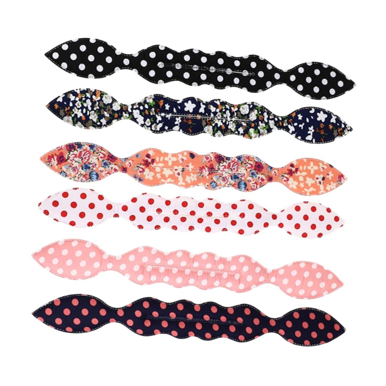 FOMIYES 6-Piece Hair Bun Maker Set - Donut Bun Tool, Curly Hair Styling, French Twist & Bow Bun Former for Easy Hairstyles - Perfect for Parties, Weddings & Everyday Wear