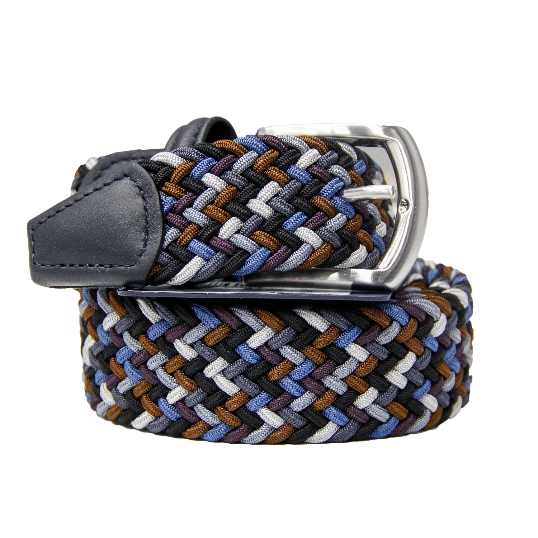 3.5cm Woven Elastic Belt - Adjustable Waistband for Women & Men (Black, Brown, Blue, Silver, Purple) | Perfect for Pants, Skirts, Dresses & DIY Fashion Projects