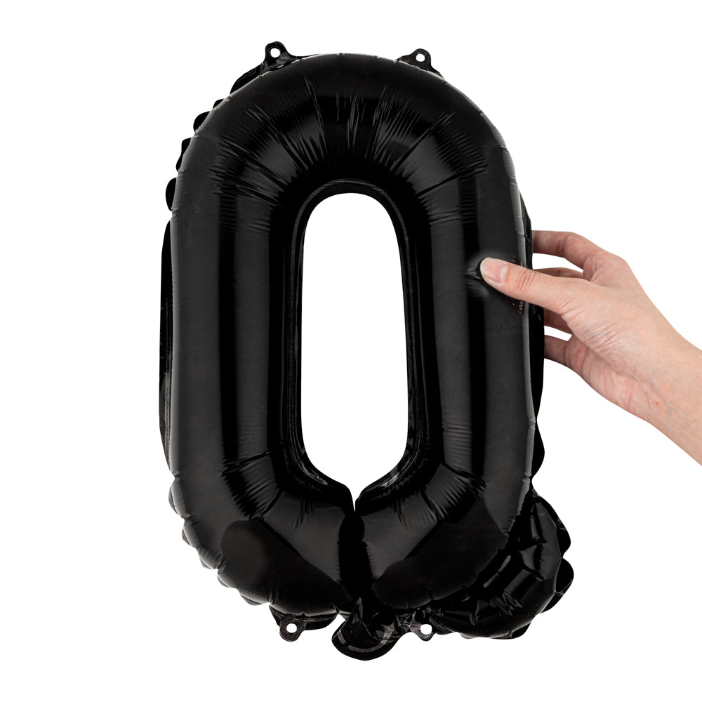 Balloonify Black Mylar Letter Q Balloon - 16 Inch Large Foil Alphabet Balloon for Birthday Party Decorations, Baby Showers & Graduation Celebrations