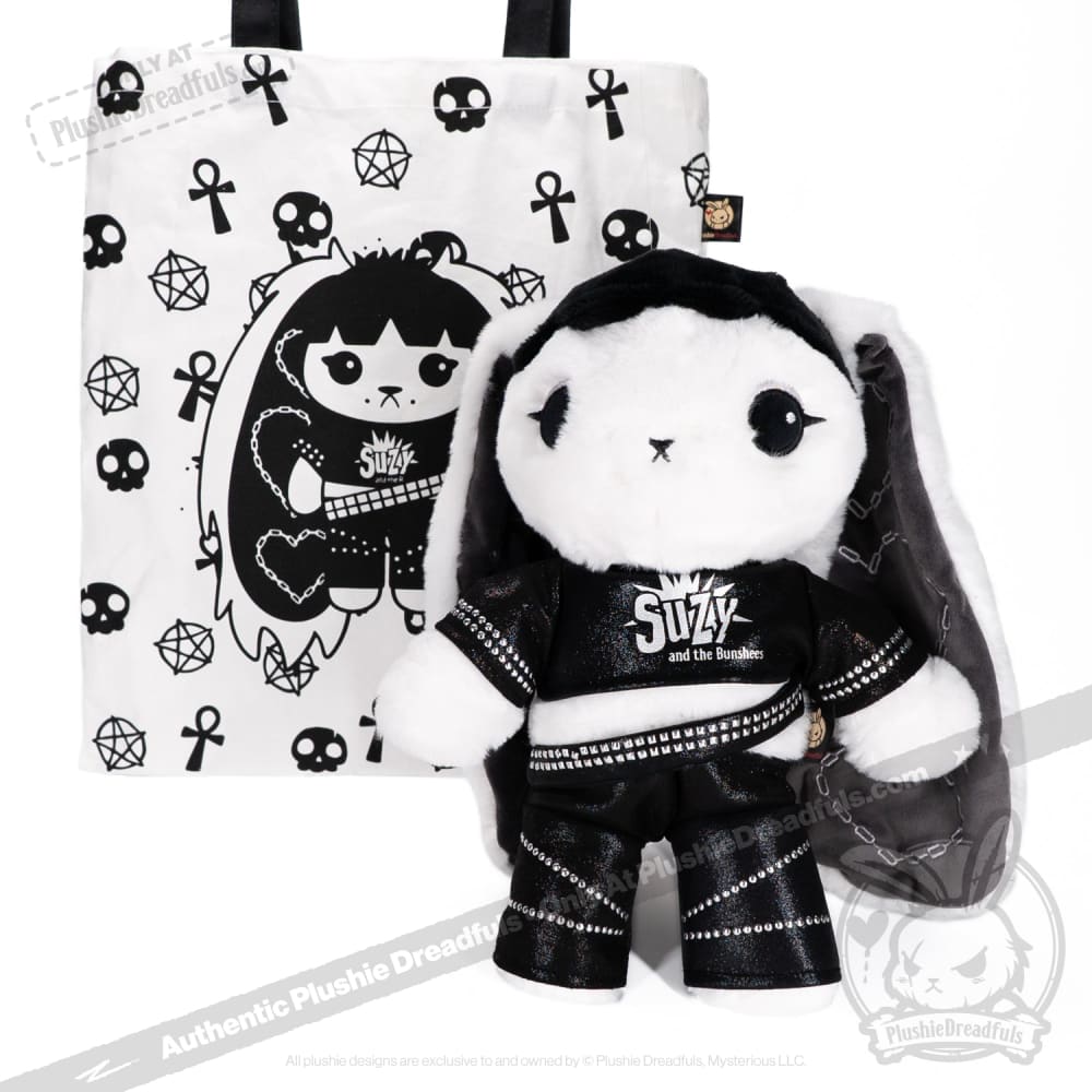 Goth Girl Plushie Dreadfuls - Soft Gothic Stuffed Doll for Alternative Fashion Lovers | Perfect for Bedroom Decor, Halloween Gifts & Emo Aesthetic Collections