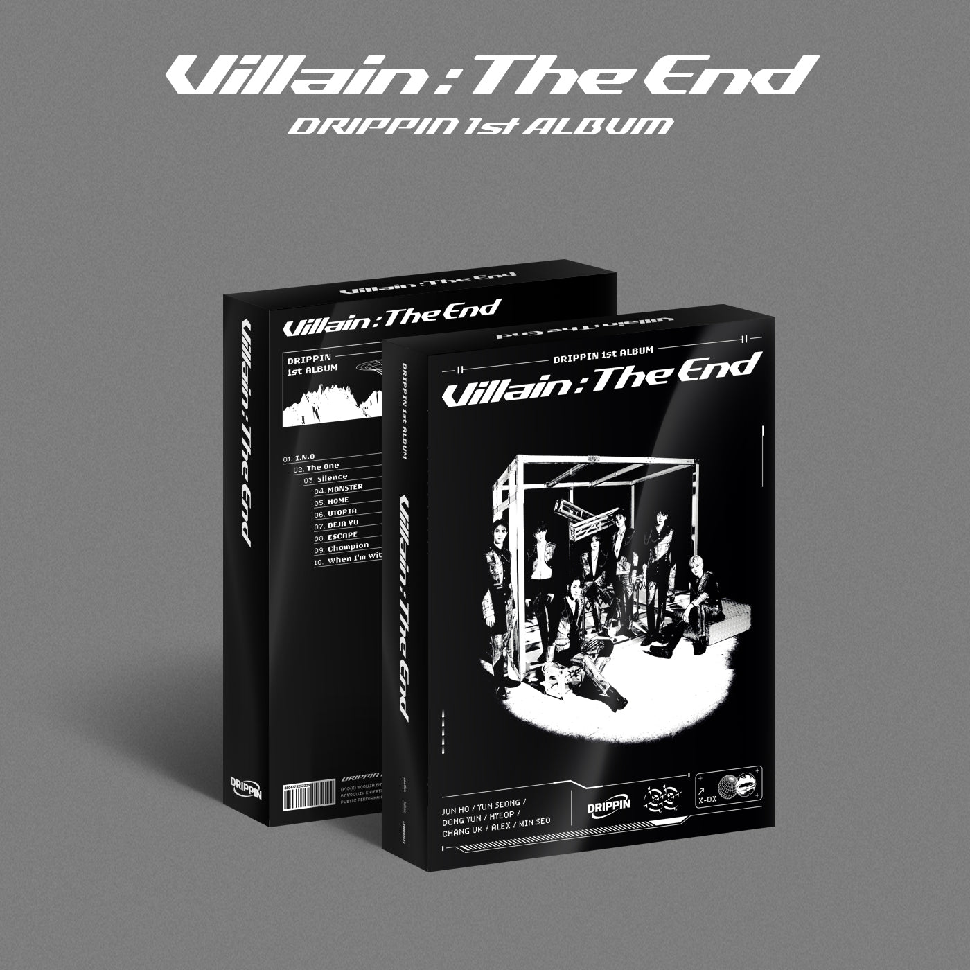 DRIPPIN 1ST ALBUM 'VILLAIN : THE END' Limited Edition K-Pop CD + Photobook - Perfect for K-Pop Collectors & Fans, Great Gift for Music Lovers