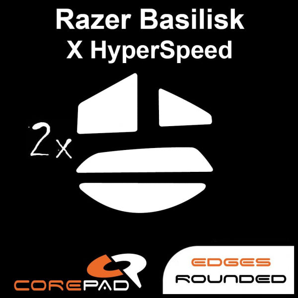 Corepad Skatez Mouse Feet for Razer Basilisk X HyperSpeed - Ultra Smooth Gliding Gaming Mouse Skates - Perfect for FPS, MOBA, and Esports Gaming
