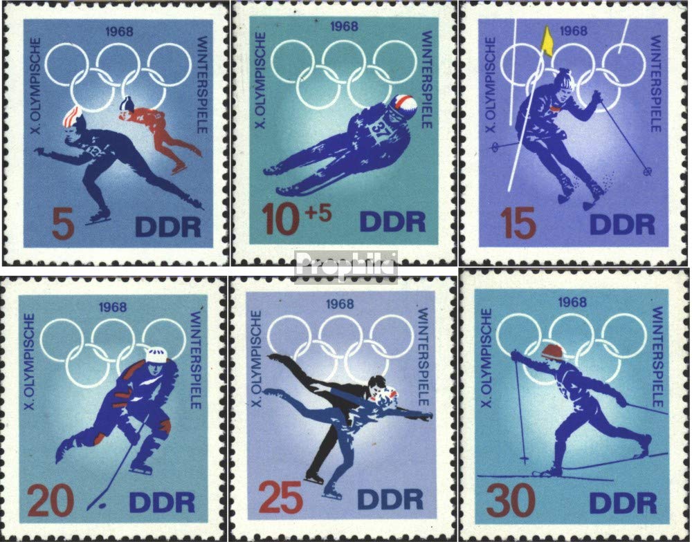 1968 Olympics Winter Sports Stamps for Collectors - DDR 1335-1340 Complete Issue | Philately & Display