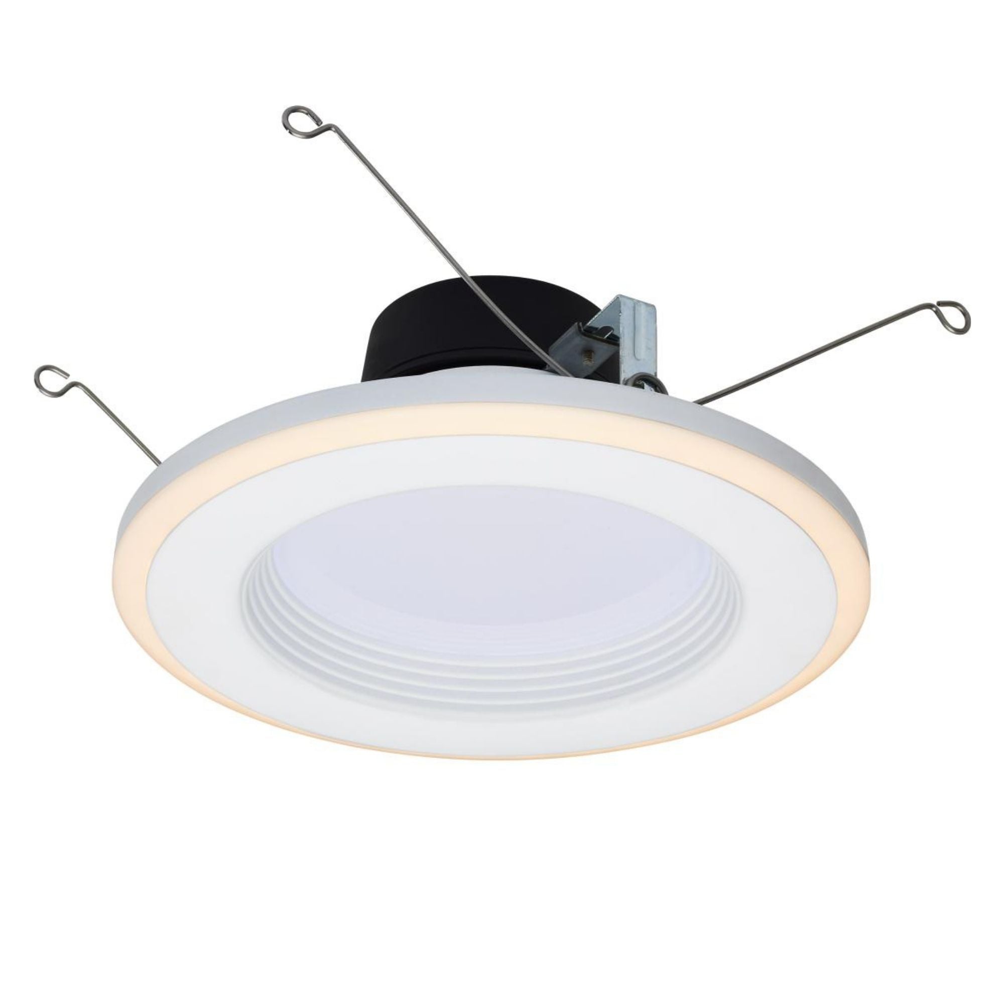 5/6 Inch LED Recessed Can Light with Night Light - 800 Lumens, 5 Color Temperatures, Deep Baffle Trim - Perfect for Bedrooms, Kitchens, and Hallways