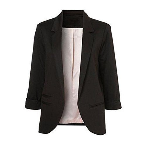 Women's Spring Long Sleeve Blazer Jacket - Elegant Feminine Suit Jacket for Office, Business, and Formal Occasions