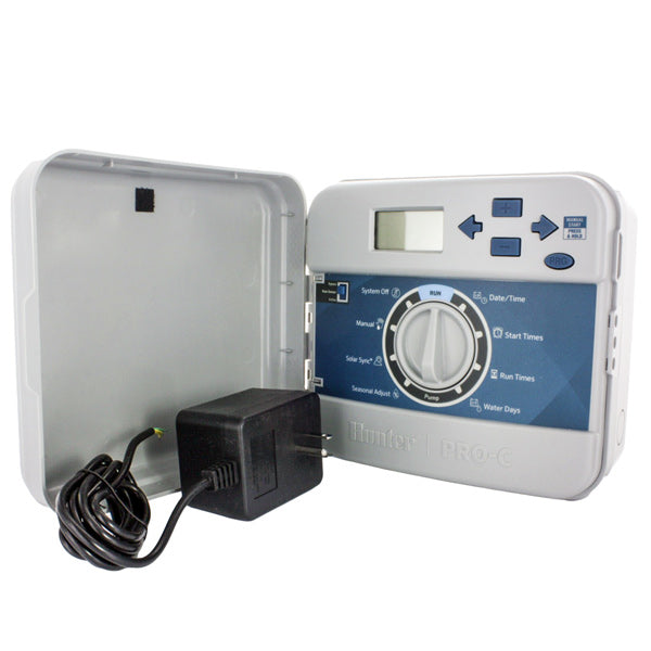 Hunter PCC600I 6-Station Indoor Sprinkler Controller - Smart Irrigation System for Lawns & Gardens | Perfect for Home, Office & Greenhouses