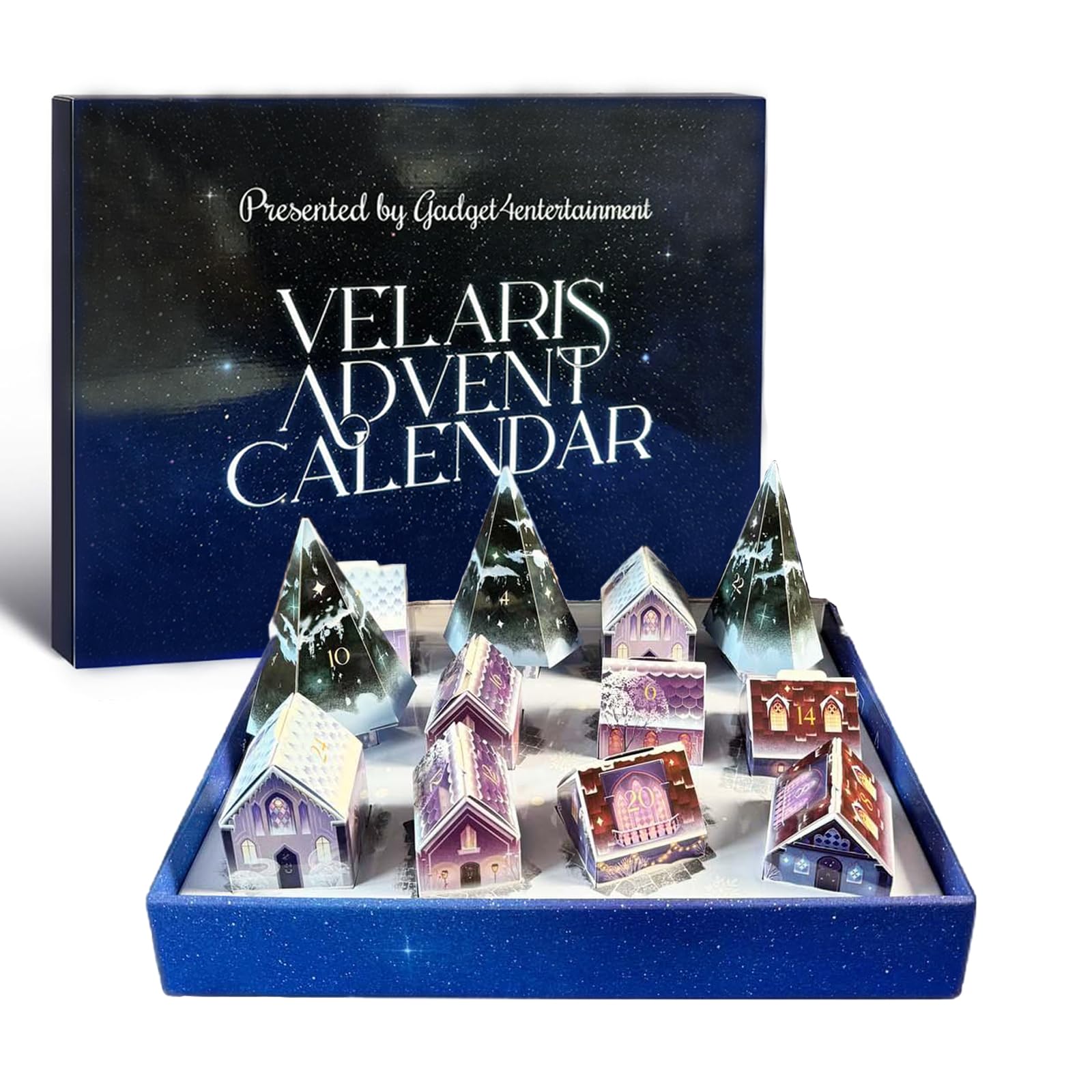 Velaris 2024 Advent Calendar - 12 Day Christmas Countdown Calendar with Jewelry, Stationery & Gadgets - Perfect Holiday Gift for Adults & Kids (1PC) - Ideal for Home Decor, Office Countdown & Christmas Party Favors