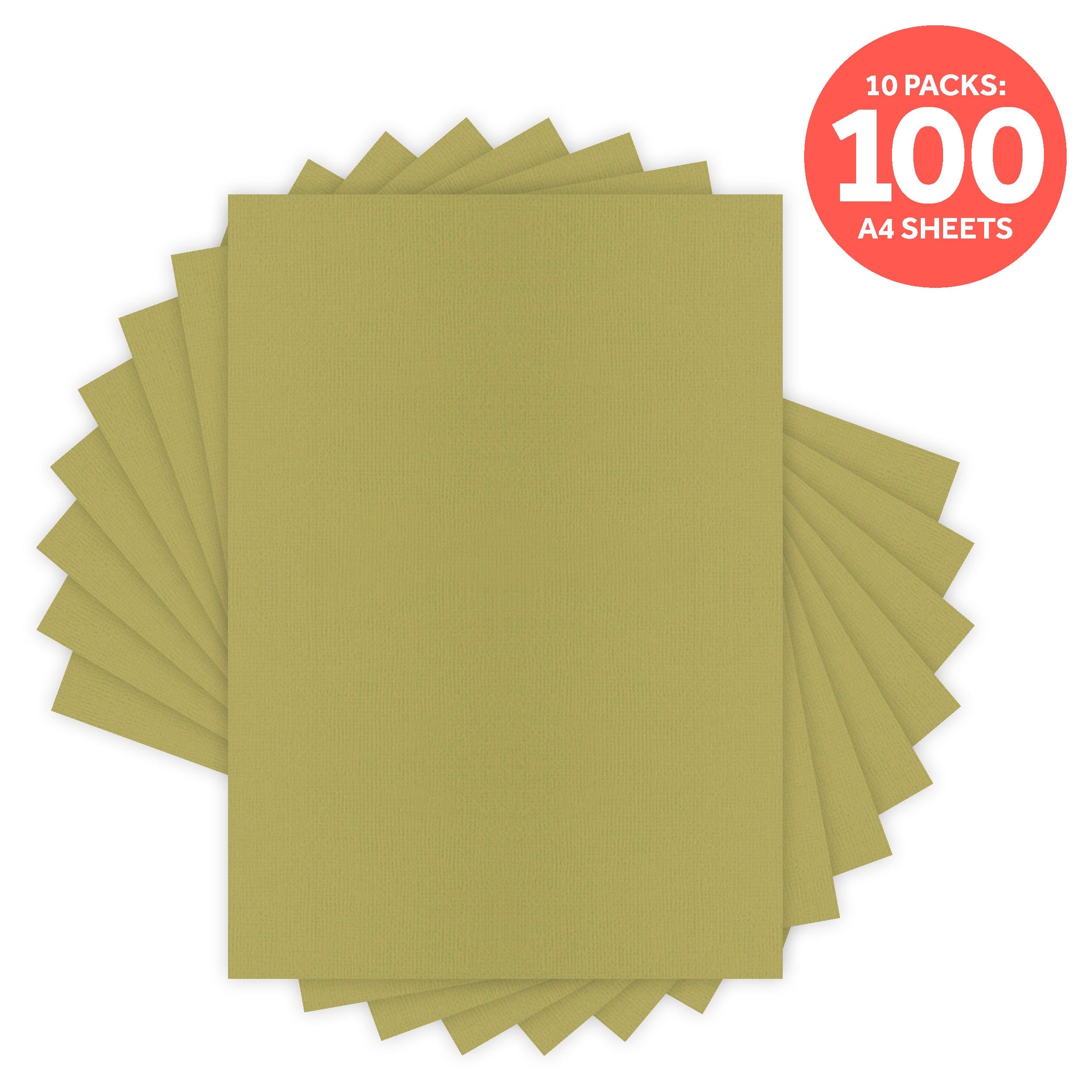 10-Pack Classic Tan Brown A4 Cardstock (9119E10) - Perfect for Scrapbooking, Card Making, and Office Documents