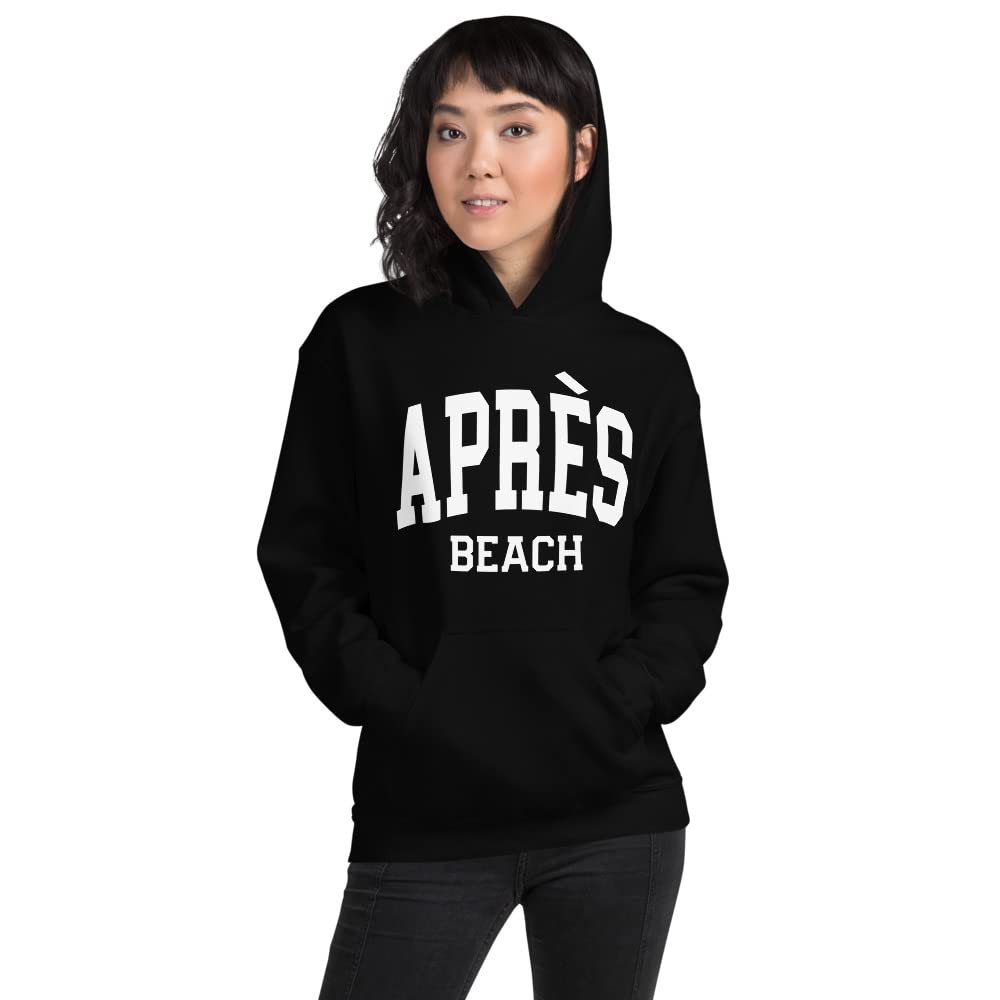Women's Après Beach Hoodie - Long Sleeve Casual Sweatshirt & Beach Cover Up for Post-Swim Comfort and Relaxation
