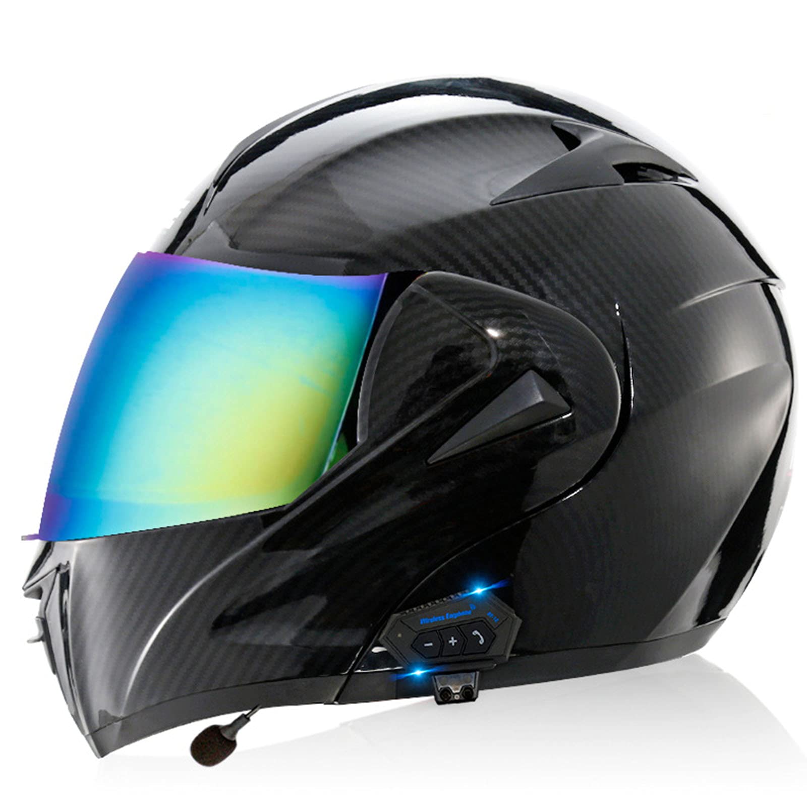 DOT/ECE Certified Bluetooth Motorcycle Helmet with FM/MP3 for Safe Riding
