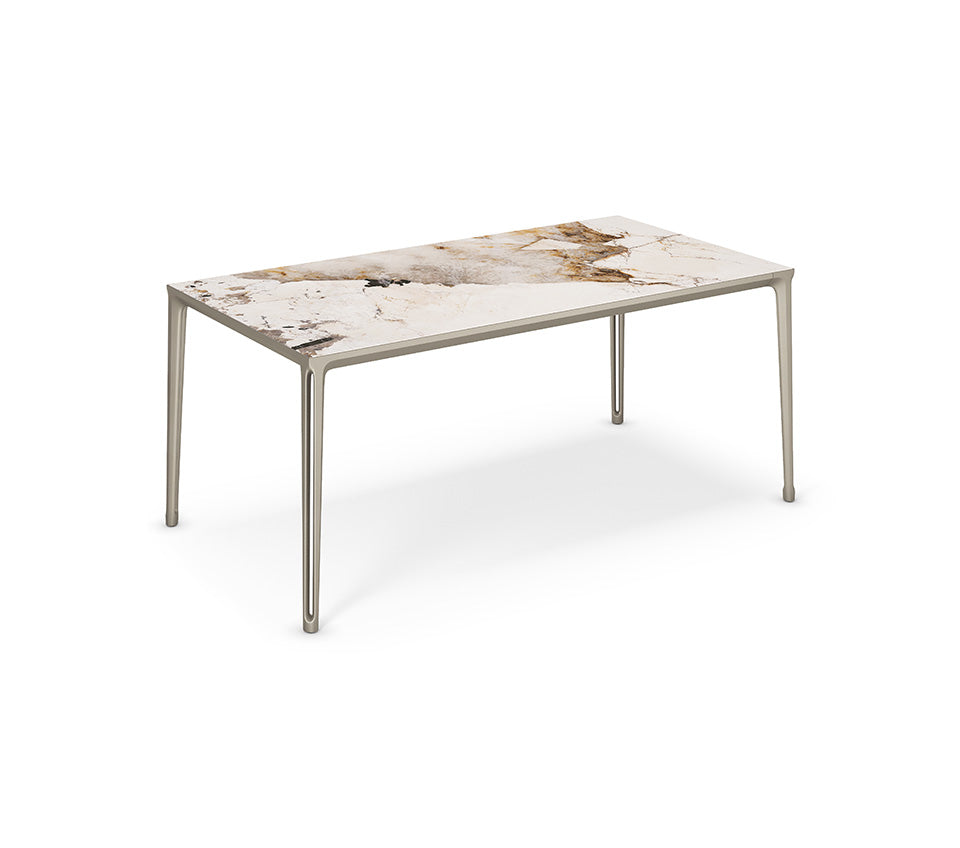 BOULEVARD Ceramic Table - Elegant Dining Table for Kitchen, Dining Room & Outdoor Patio - Perfect for Family Gatherings & Dinner Parties