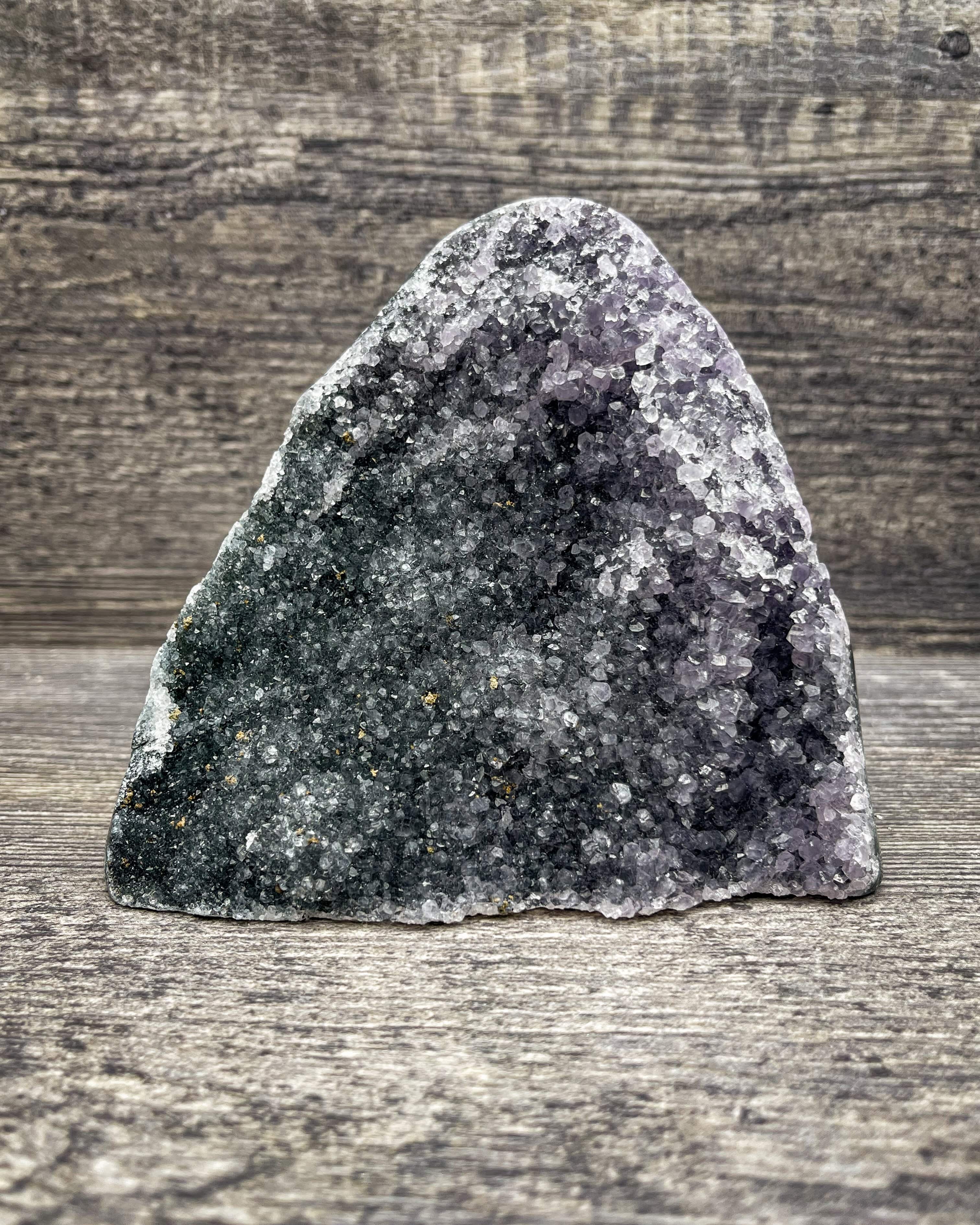 Natural Black Amethyst Crystal Cluster - 700g Raw Healing Stone for Meditation, Reiki, and Home Decor