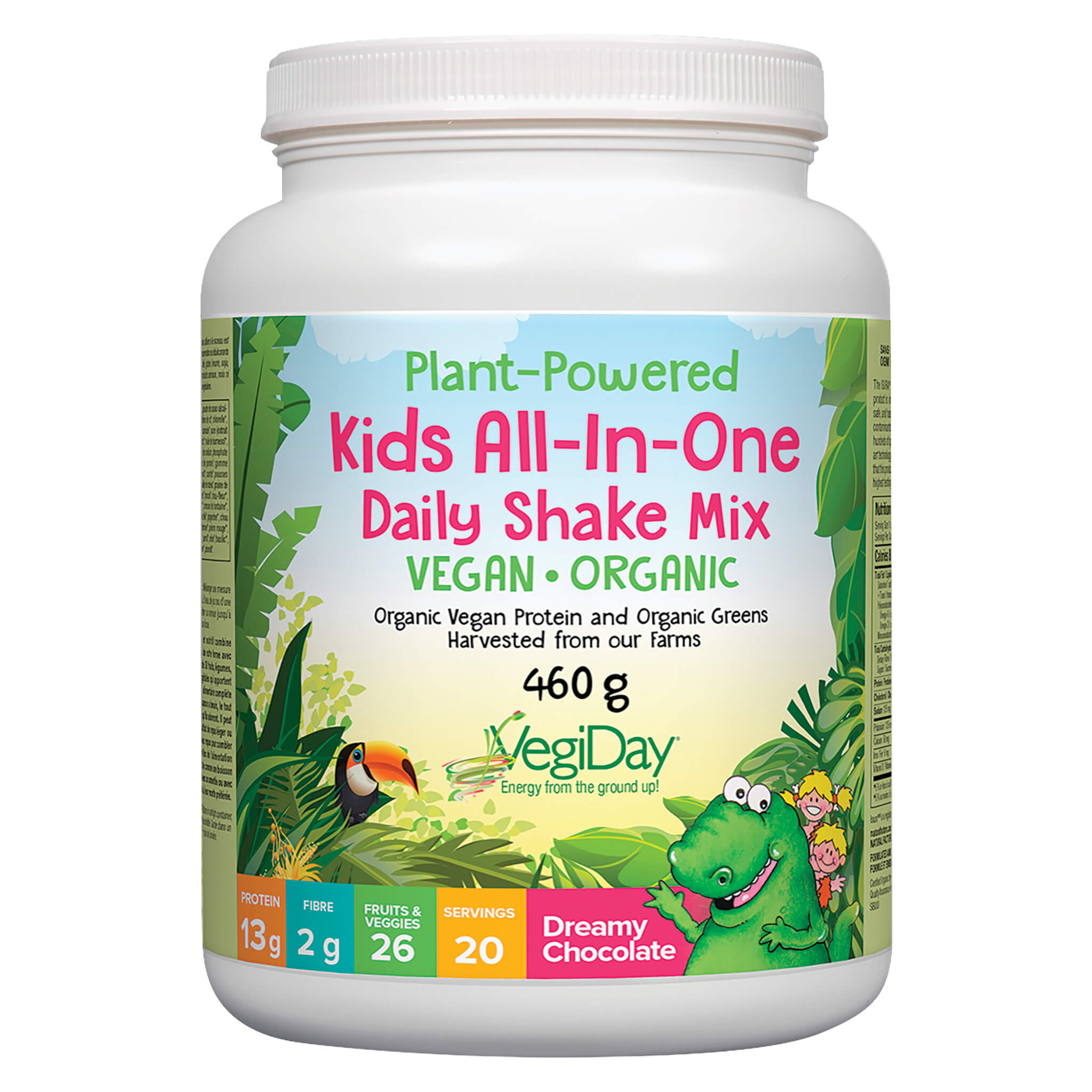 Big Friends Kids All-in-One Vegan Daily Shake Mix - Dreamy Chocolate Flavor | Plant-Based Nutrition for Growing Kids | Perfect for Breakfast, School Lunches & After-School Snacks