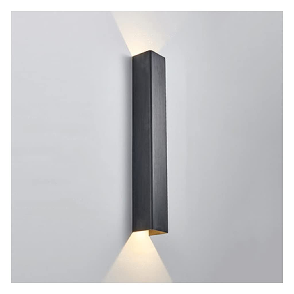 2-Pack Modern LED Wall Sconce Lights 12W Up Down Lighting - 6.5×6×45cm Indoor Wall Lights for Bathroom, Living Room, Bedroom, Dining Room & Hallway - Energy Saving Home Decor Lighting (Style4) - Perfect for Ambient Lighting & Space Illumination