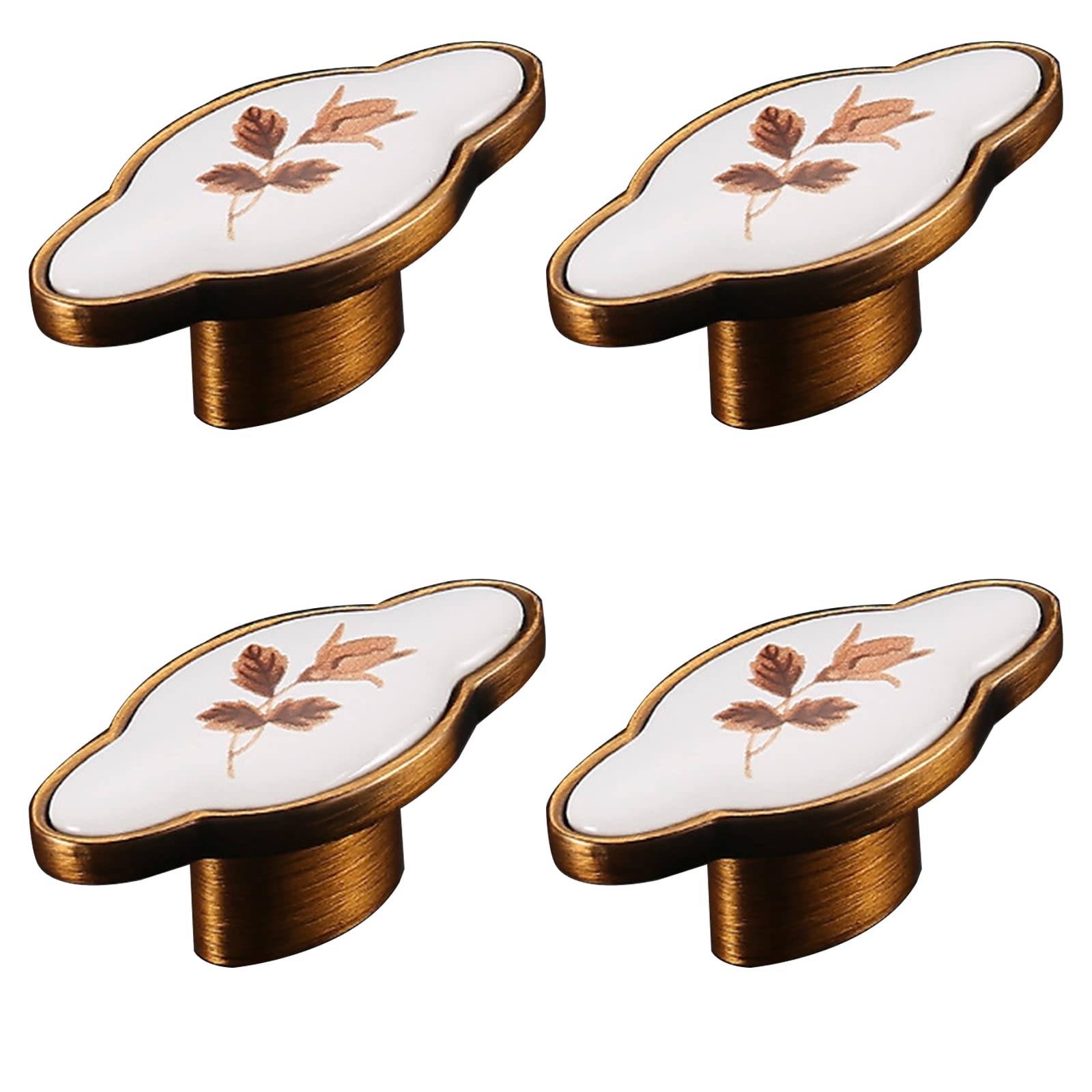 Modern Solid Cabinet Handles - Contemporary Style Drawer Pulls with Screws (4-Pack) - Single Hole Installation for Kitchen Cabinets, Dressers & Furniture Doors - Perfect for Home Renovation & DIY Projects