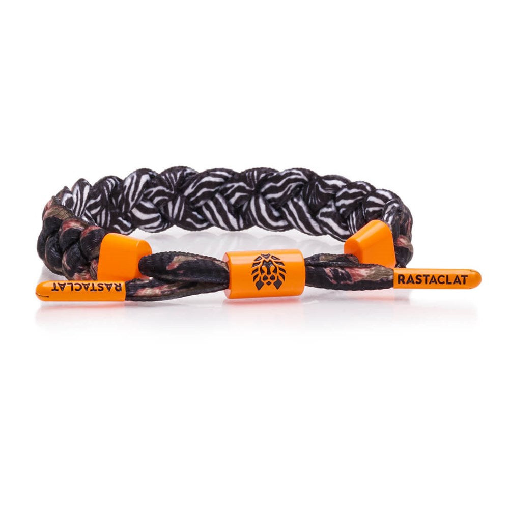 Rastaclat Zebra Camo Bracelet for Men & Women - Adjustable Wristband for Sports, Fitness & Casual Wear - M/L Size