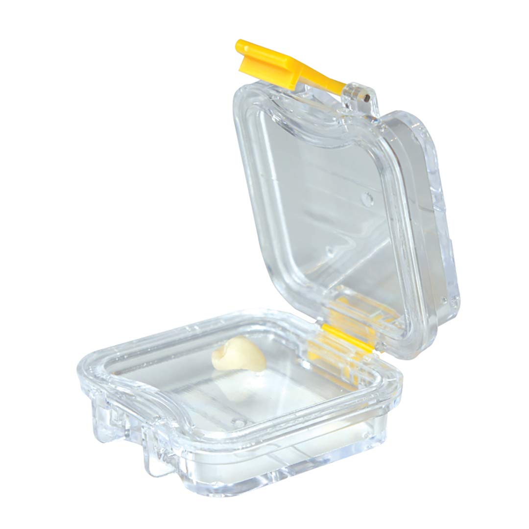 Dental Creations Wonderclasp Pillow Crown Storage Box - 100 Count Transparent Membrane Film Tooth Container with Secure Latch | Ideal for Dental Crowns, Bridges & Temporary Restorations | Perfect for Dentists, Labs & Home Dental Care