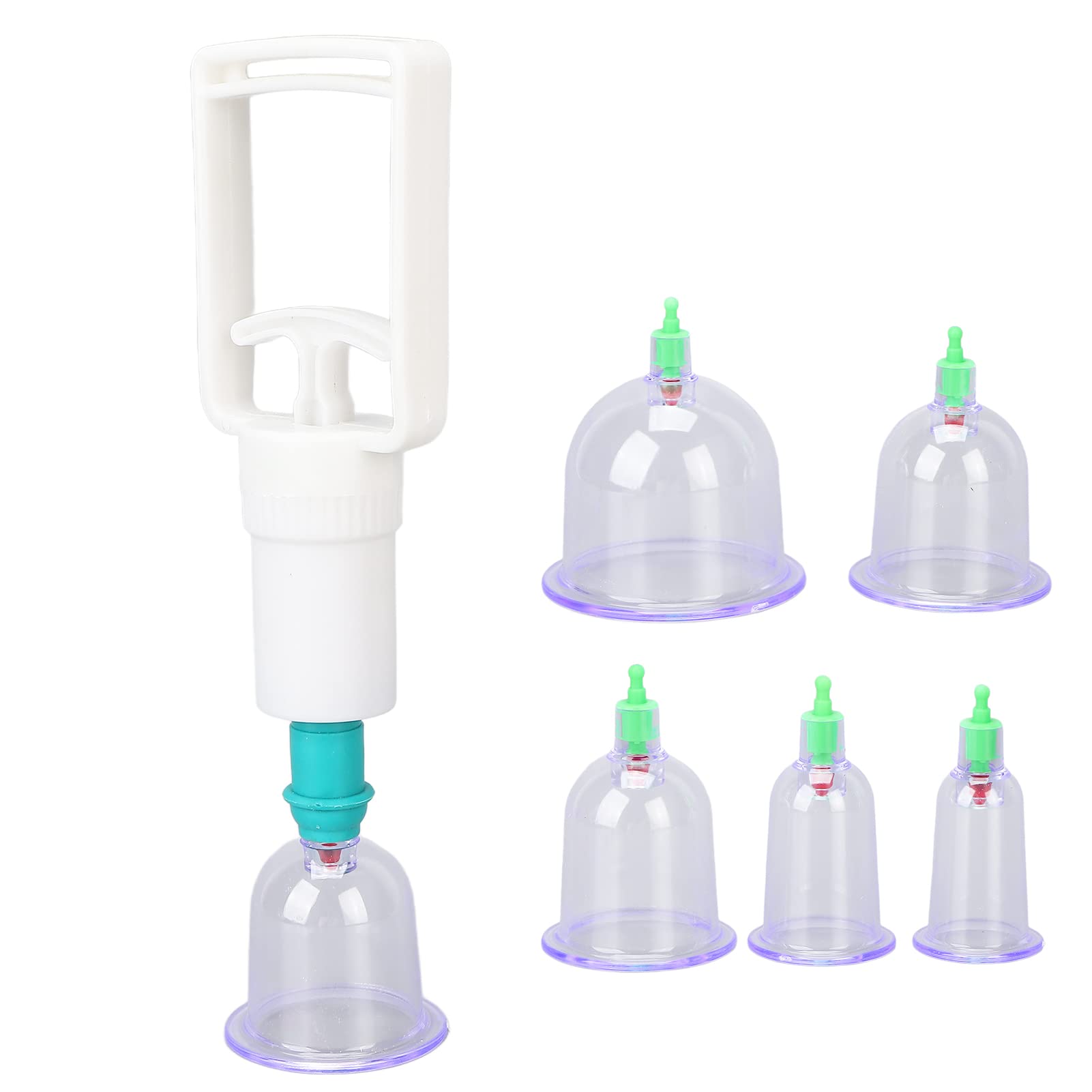 Vacuum Cupping Therapy Kit - High Suction Cups for Lowering Blood Pressure & Pain Relief | Home Use for Muscle Relaxation & Detox | Includes Airtight Silicone Cupping Set