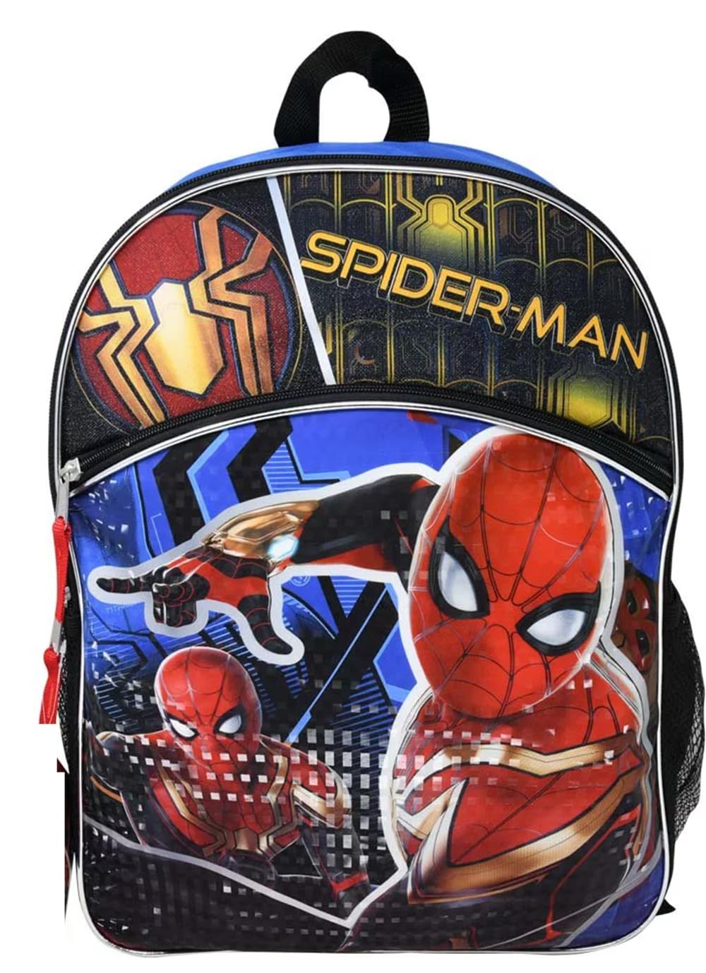 Spider-Man 16 Inch Superhero Backpack for Kids - Lightweight School Bag with Adjustable Straps - Perfect for School, Travel & Comic Con Cosplay