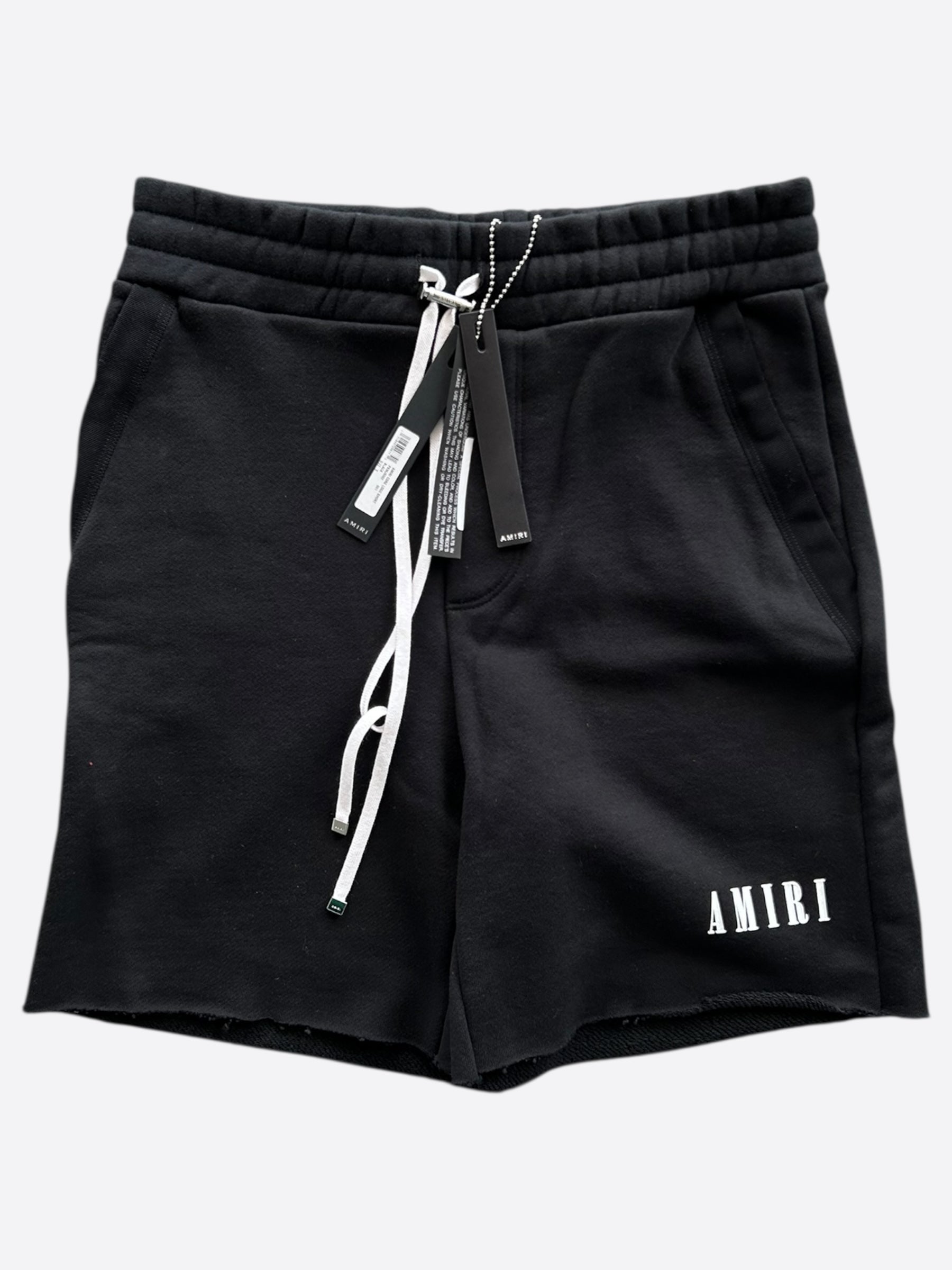 Amiri Black & White Core Logo Shorts for Men - Stylish Casual Summer Shorts for Streetwear & Lounge Wear