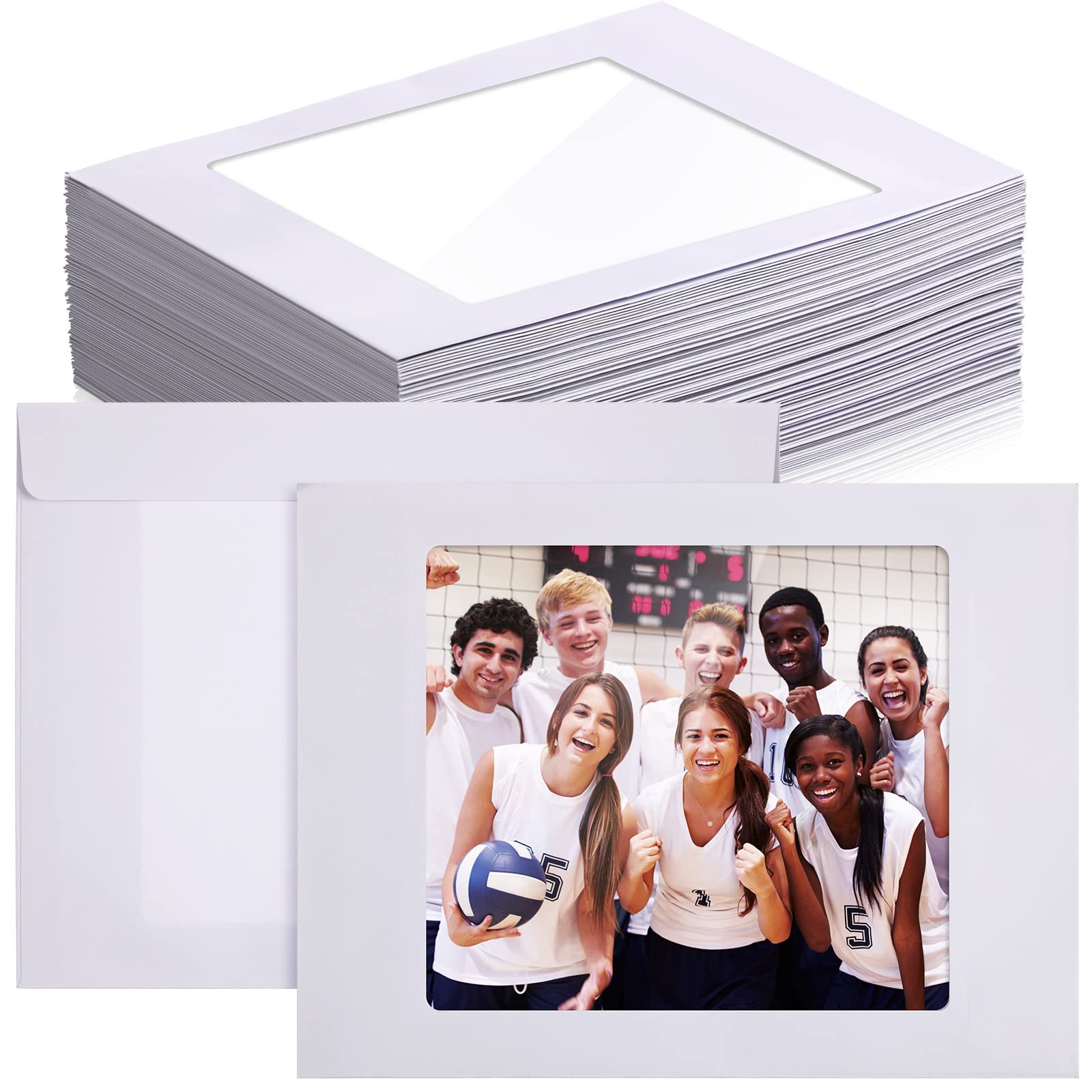 Premium 9x12 Inch Full Face Window Envelopes - 37lb White Paper (100 Pack) for Photos, Catalogs, Magazines, Brochures & Business Documents - Ideal for Mailing, Office Use & Corporate Communications