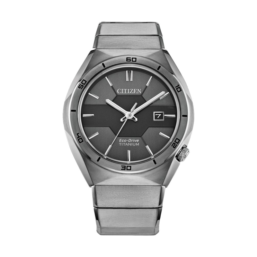 Super Titanium Armor 41mm Black Grey Stainless Steel Bracelet Watch - Durable Lightweight Men's Wristwatch for Outdoor Sports & Business Wear