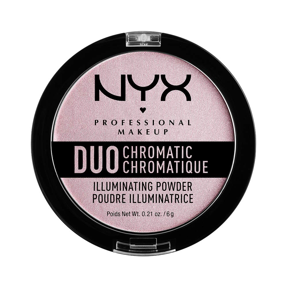 NYX Professional Makeup Duo Chromatic Illuminating Powder - Lavender Steel Highlighter for Face & Cheeks | Vegan & Cruelty-Free | Perfect for Daytime Glow & Night Out Makeup