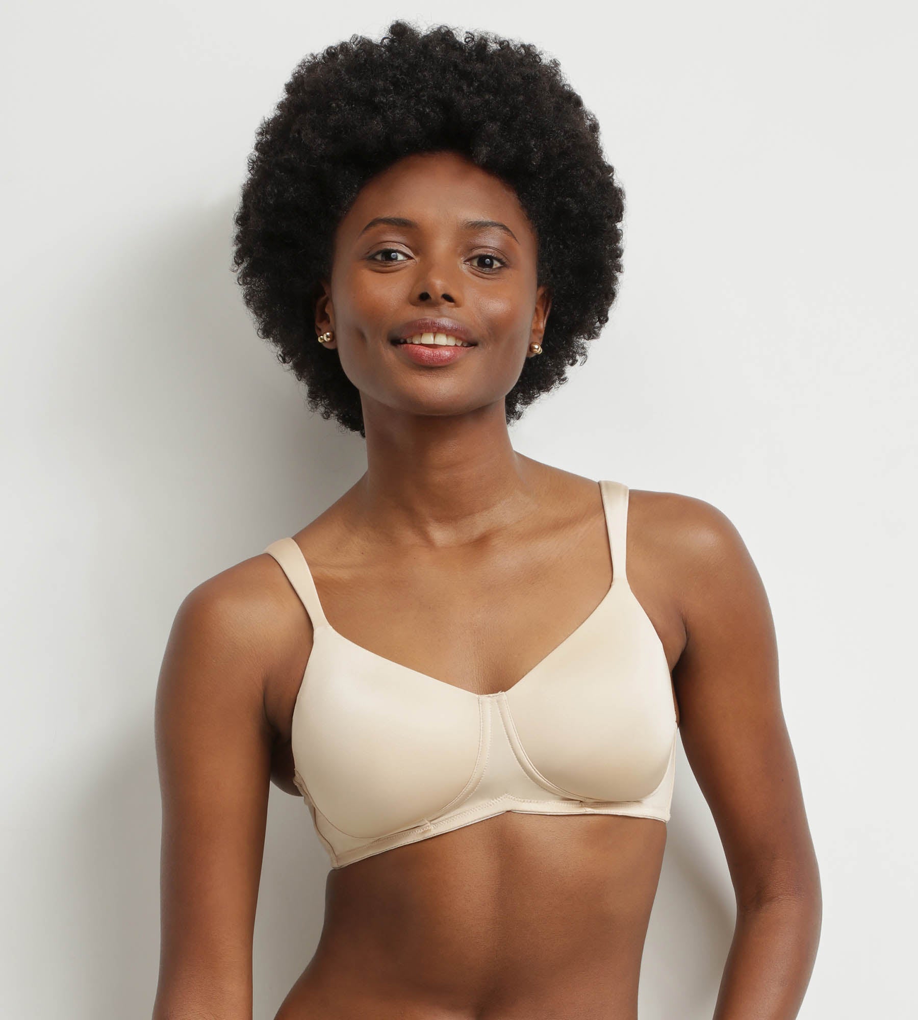 Post-Surgery Microfiber Support Bra Nude - Comfortable Recovery Bra for Women After Breast Surgery, Mastectomy, or Lumpectomy