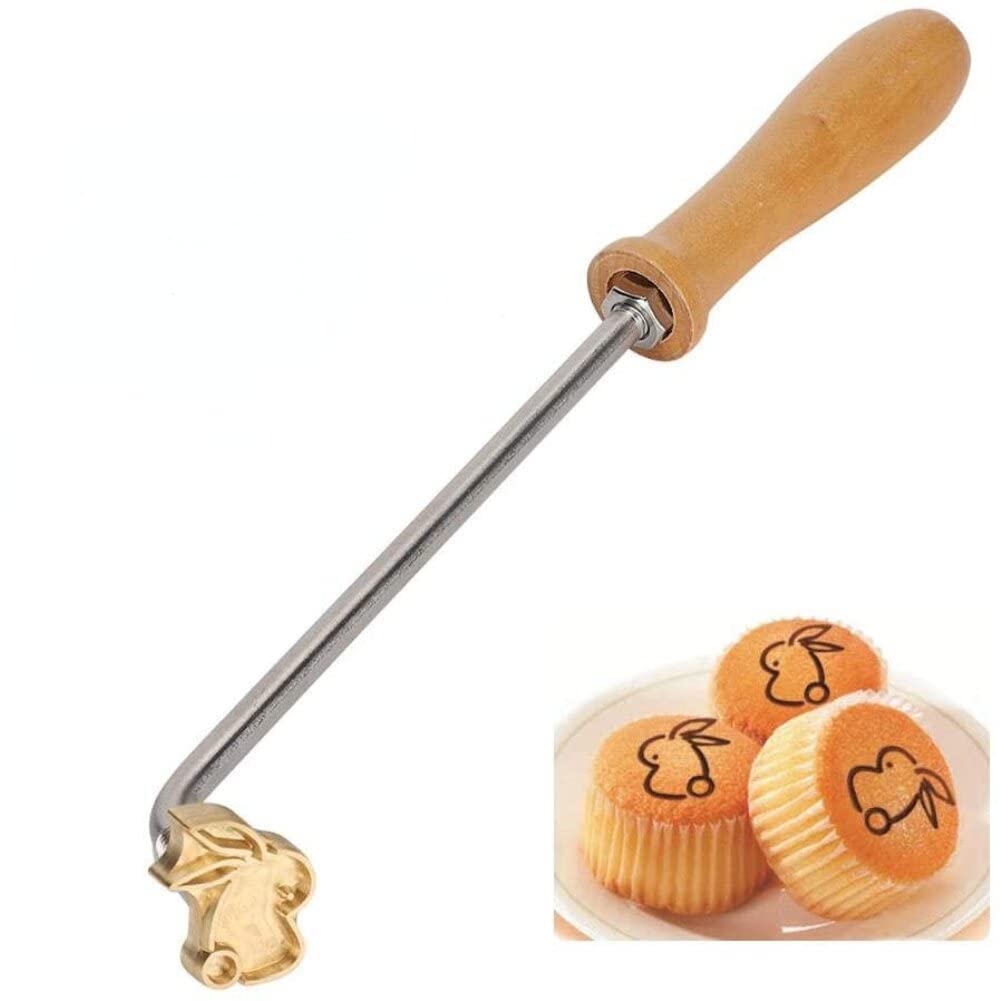 Custom Wood Branding Iron Stamp - Personalized Logo Burner for Leather, Wood, Paper, Cake & Bread - Perfect for DIY Crafts, Baking, Woodworking & Branding Projects