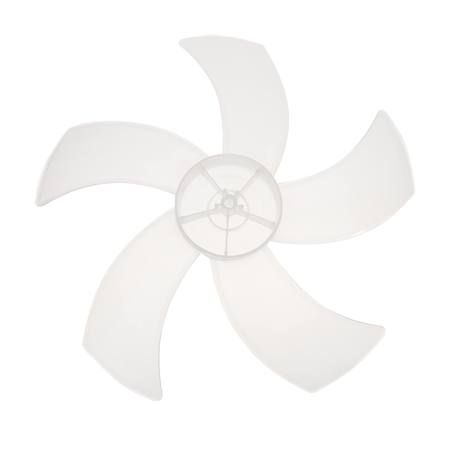 DOITOOL 2-Pack 16-Inch White Plastic 5-Blade RV Bathroom Fan Replacement Blades - Durable Fan Accessories for Quiet Airflow in Campers, Trailers & Mobile Homes