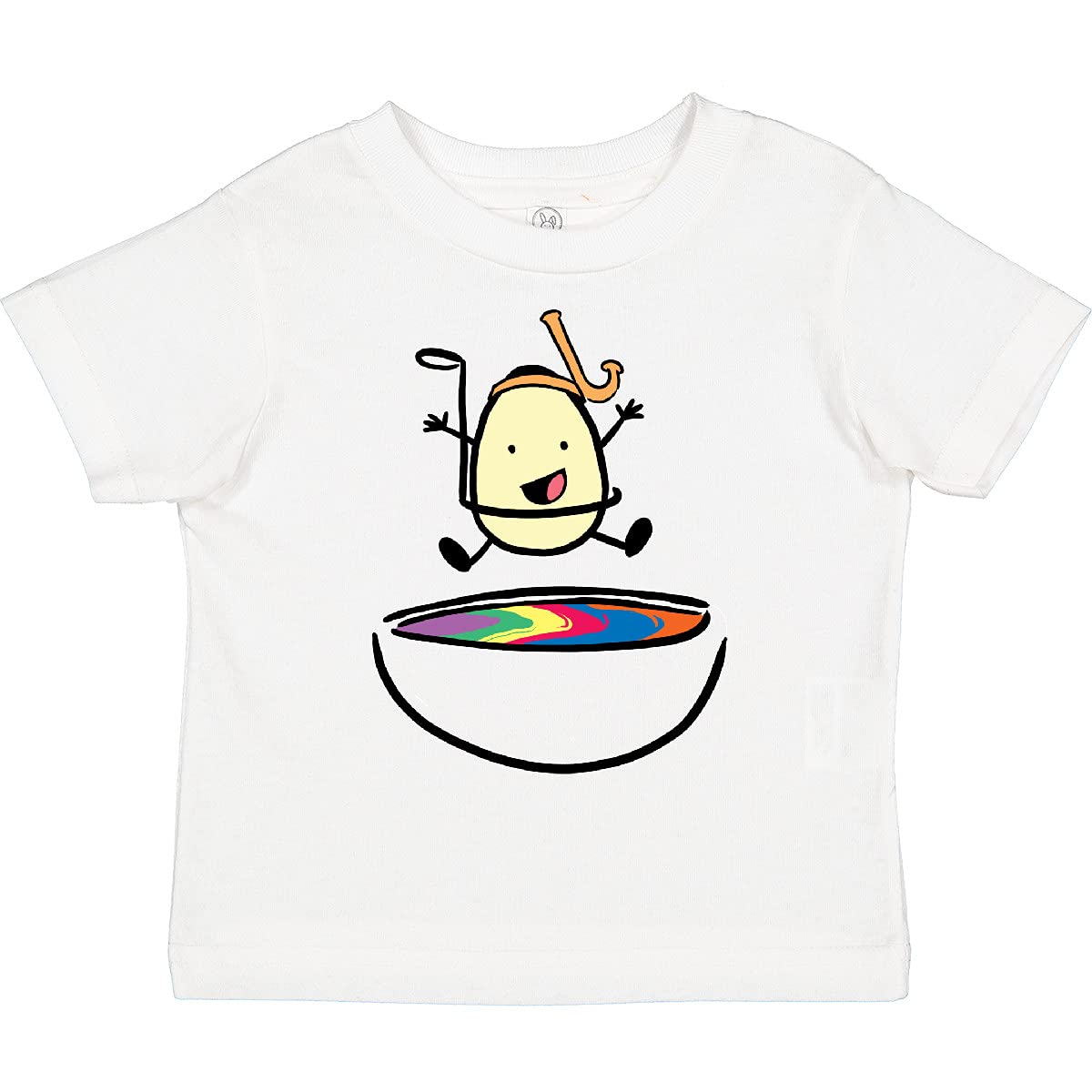 Easter Egg Jumping Into The Dye Toddler T-Shirt - Cute Snorkel Design for Boys & Girls - Perfect for Easter Celebrations, Spring Parties & Family Photos