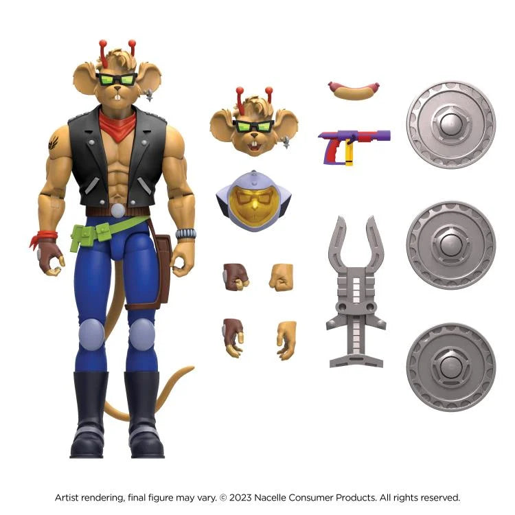 Biker Mice From Mars Throttle Action Figure - Collectible Toy for Fans & Display - Perfect for Home Decor, Gifts, and Sci-Fi Collections