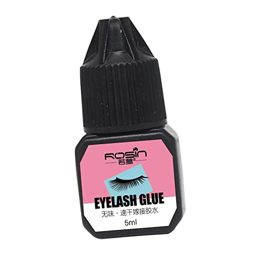 Professional Eyelash Extension Glue - Maximum Bonding Power, 2S Quick Drying, 5ml DIY Lash Adhesive for Self Application & Salon Use - Perfect for Home, Party & Special Occasion Makeup