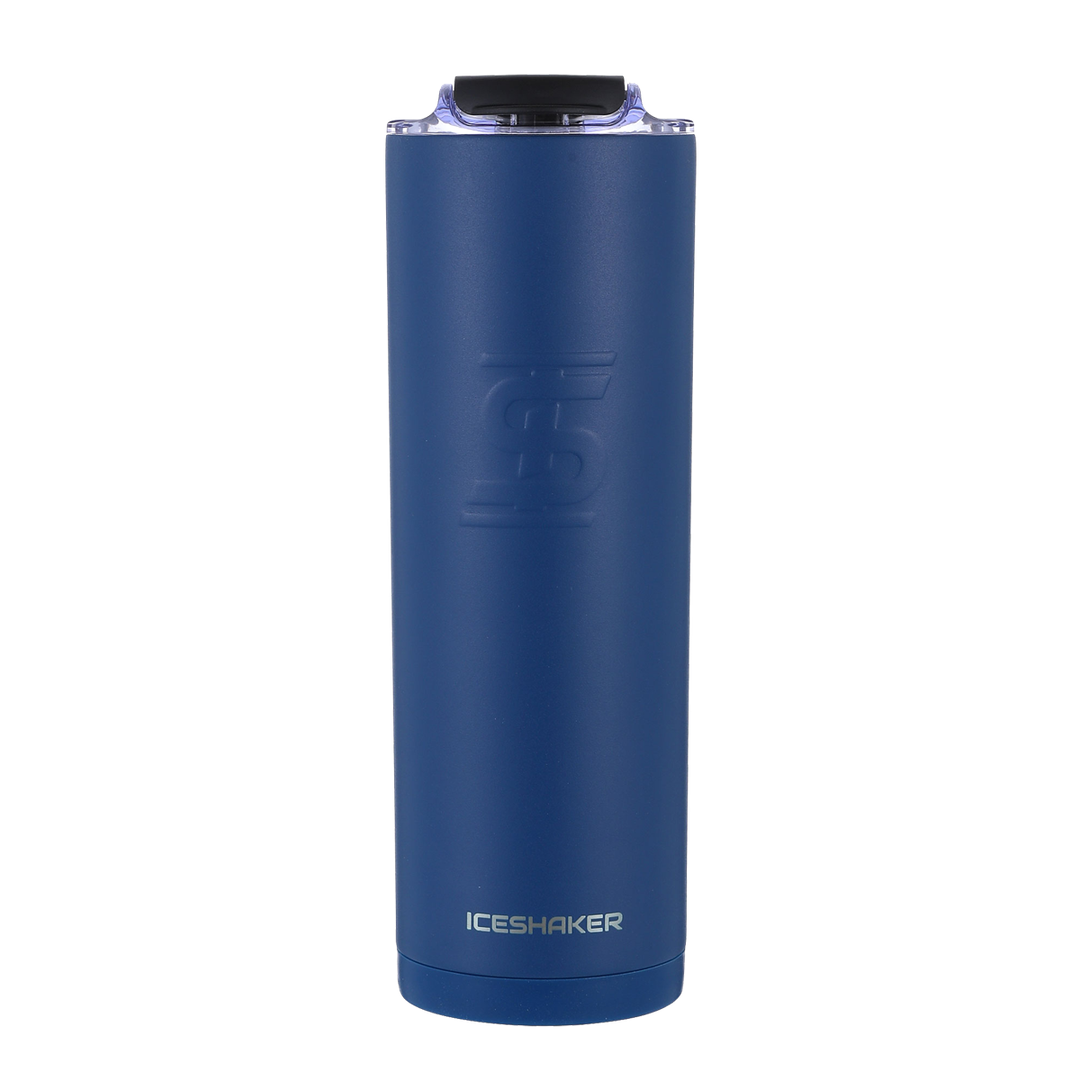 Custom 20oz Skinny Tumbler with Lid & Straw - Navy Blue Insulated Stainless Steel Travel Mug - Perfect for Coffee, Tea & Cold Drinks at Work, Gym or Outdoor Activities