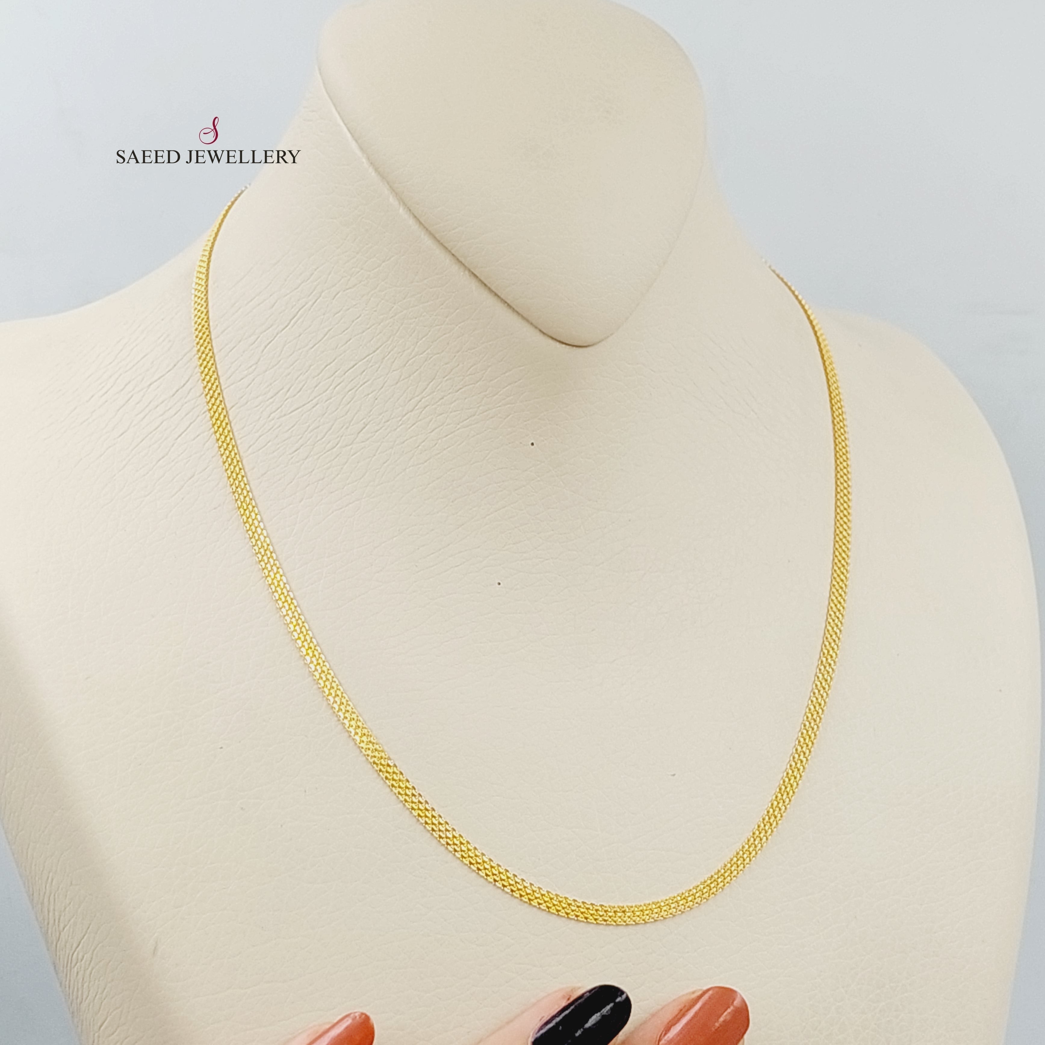 5mm Flat Chain Necklace 50cm - Minimalist Stainless Steel Chain for Women & Men - Perfect for Layering, Pendants & Everyday Jewelry