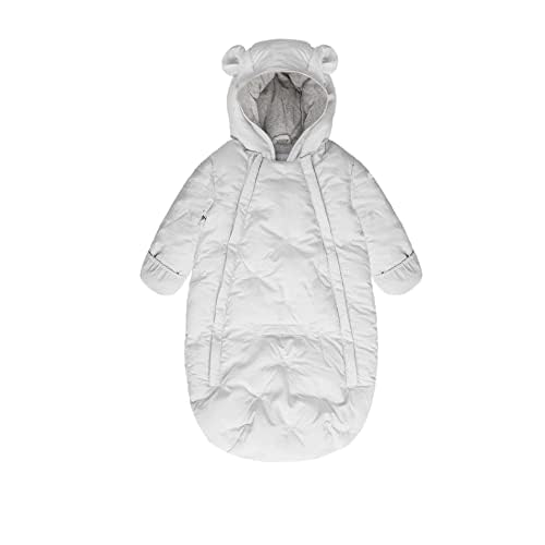 7AM Enfant Waterproof Winter Baby Snowsuit with Hood & 2-Way Zipper - Warm Infant Snowsuit for Stroller & Outdoor Play | Baby Bunting for Cold Weather Protection